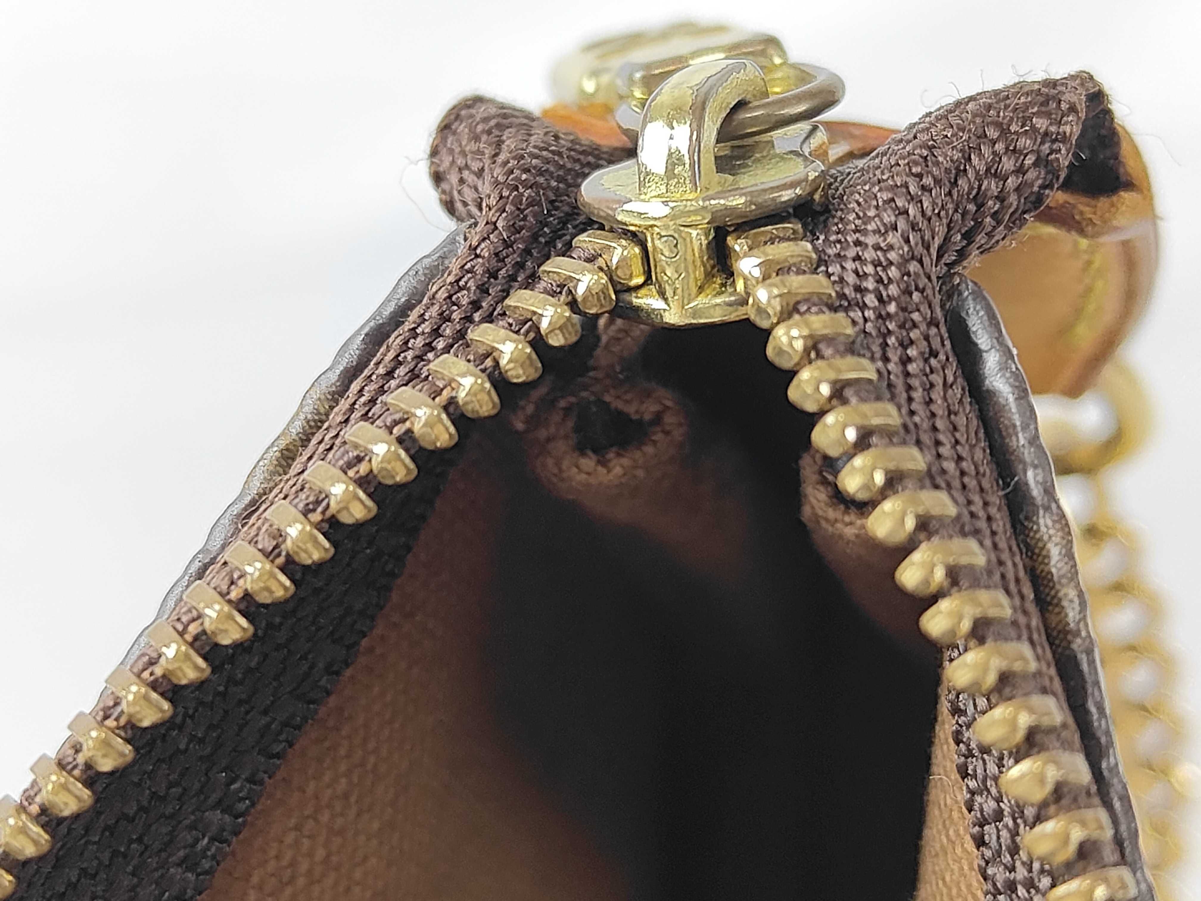 Monogram Mini Pochette Accessoires M58009 FL0055 Brown Pouch — view 12
