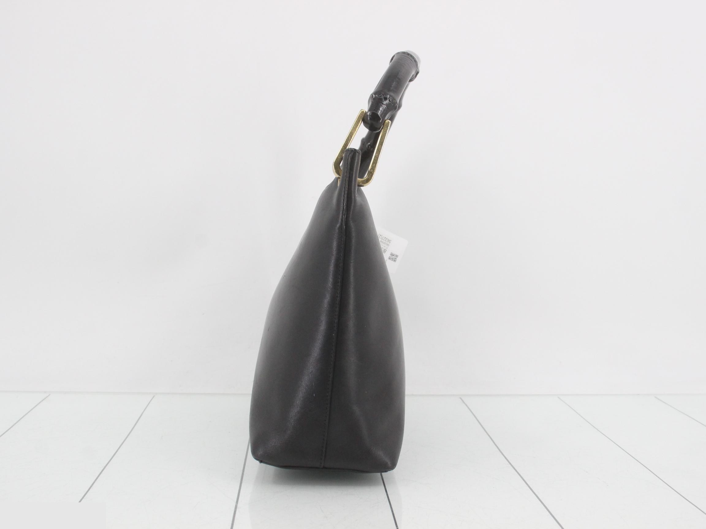 Bamboo Handbag, Black, 001 3008 002058 — view 3