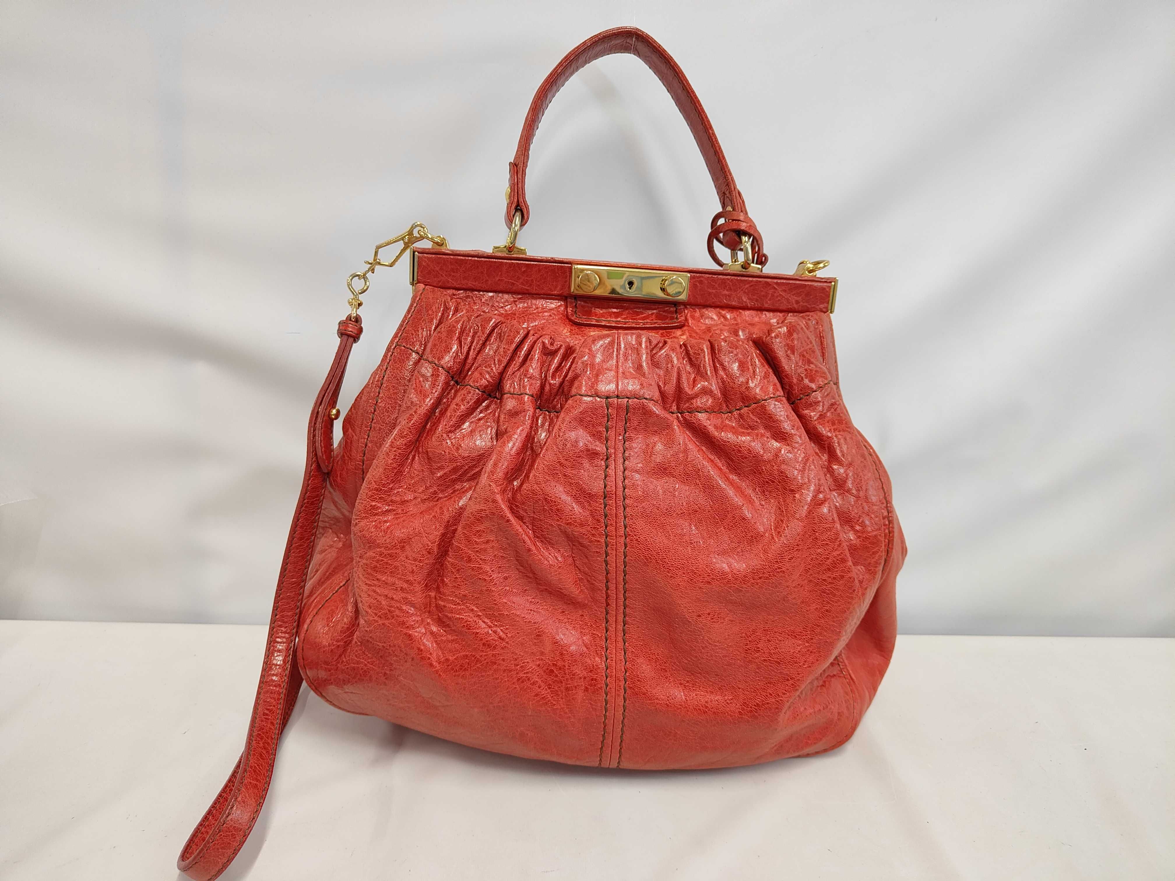 2-way Shoulder Bag with Key and Clasp