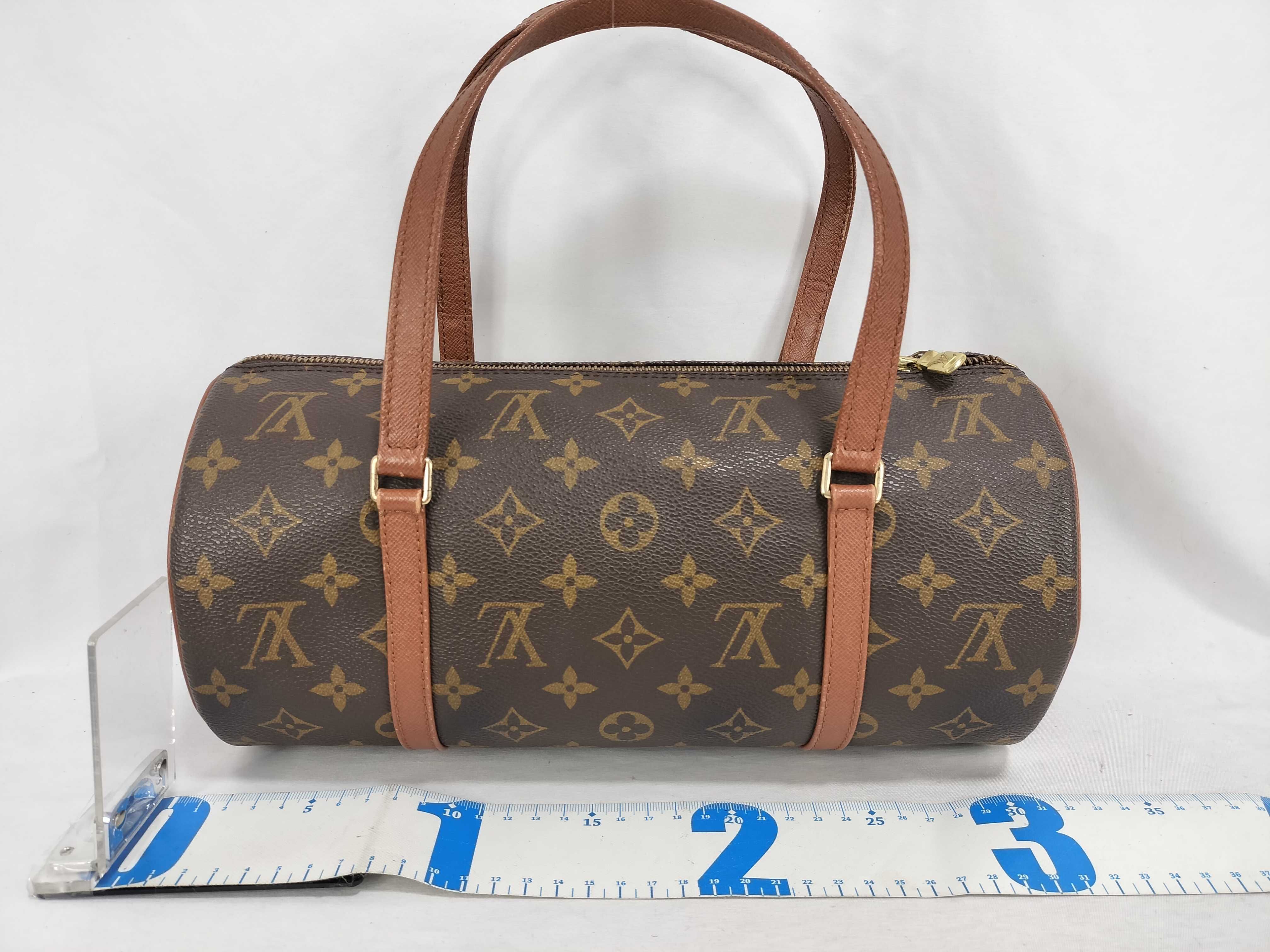 Monogram Papillon 30 M51385 TH0995 Brown Pouch-Type Handbag — view 2