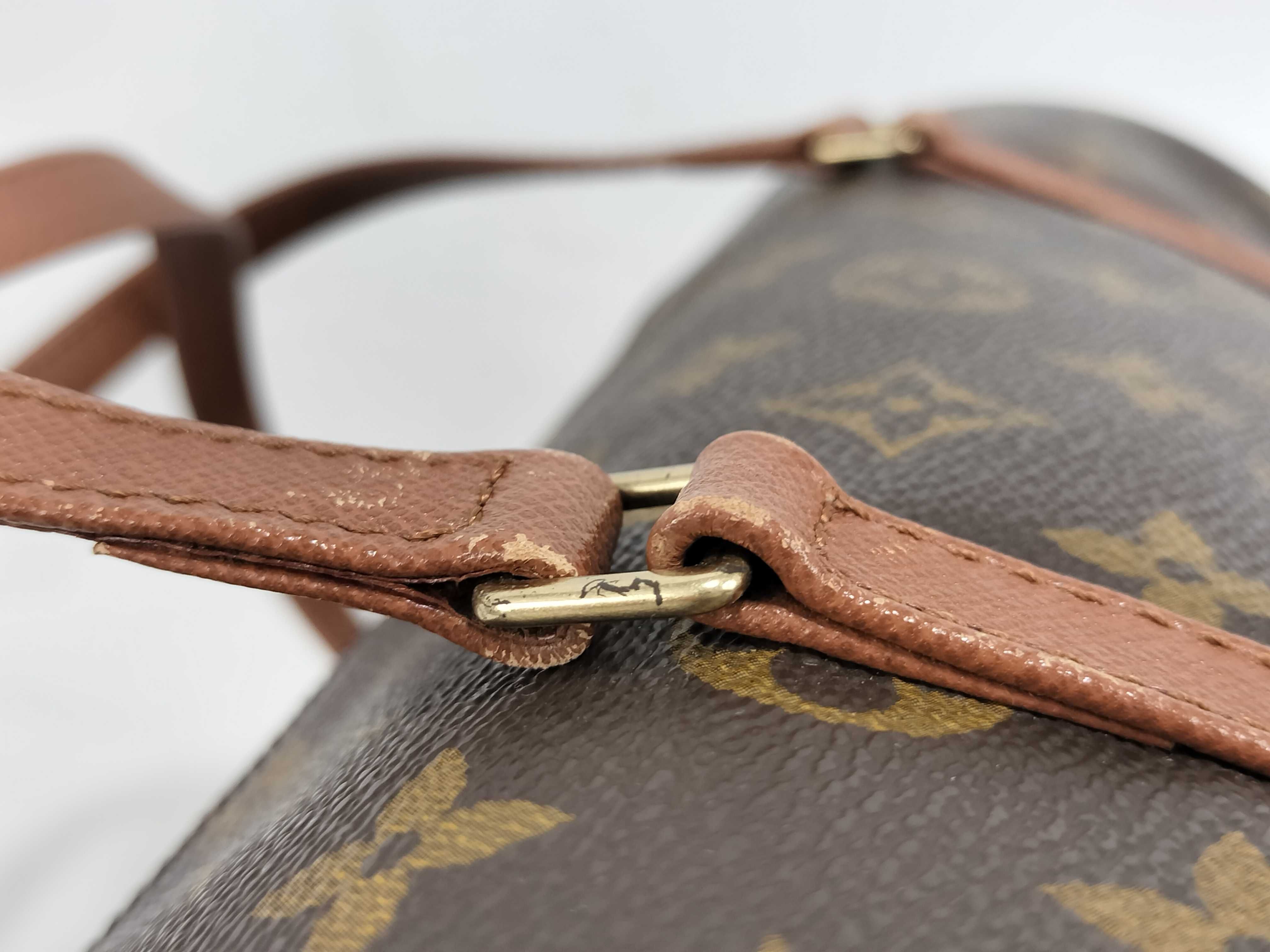 Monogram Papillon 30 M51385 TH0995 Brown Pouch-Type Handbag — view 5