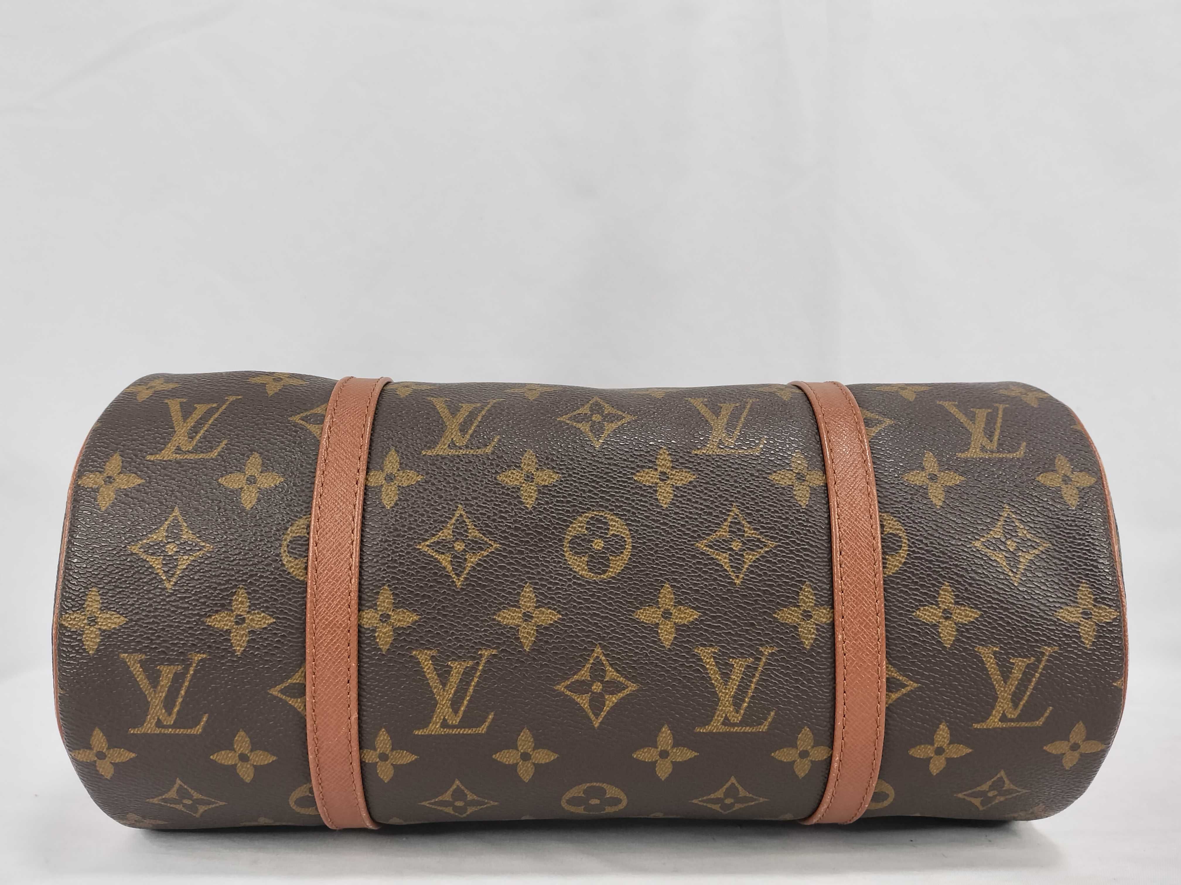 Monogram Papillon 30 M51385 TH0995 Brown Pouch-Type Handbag — view 8