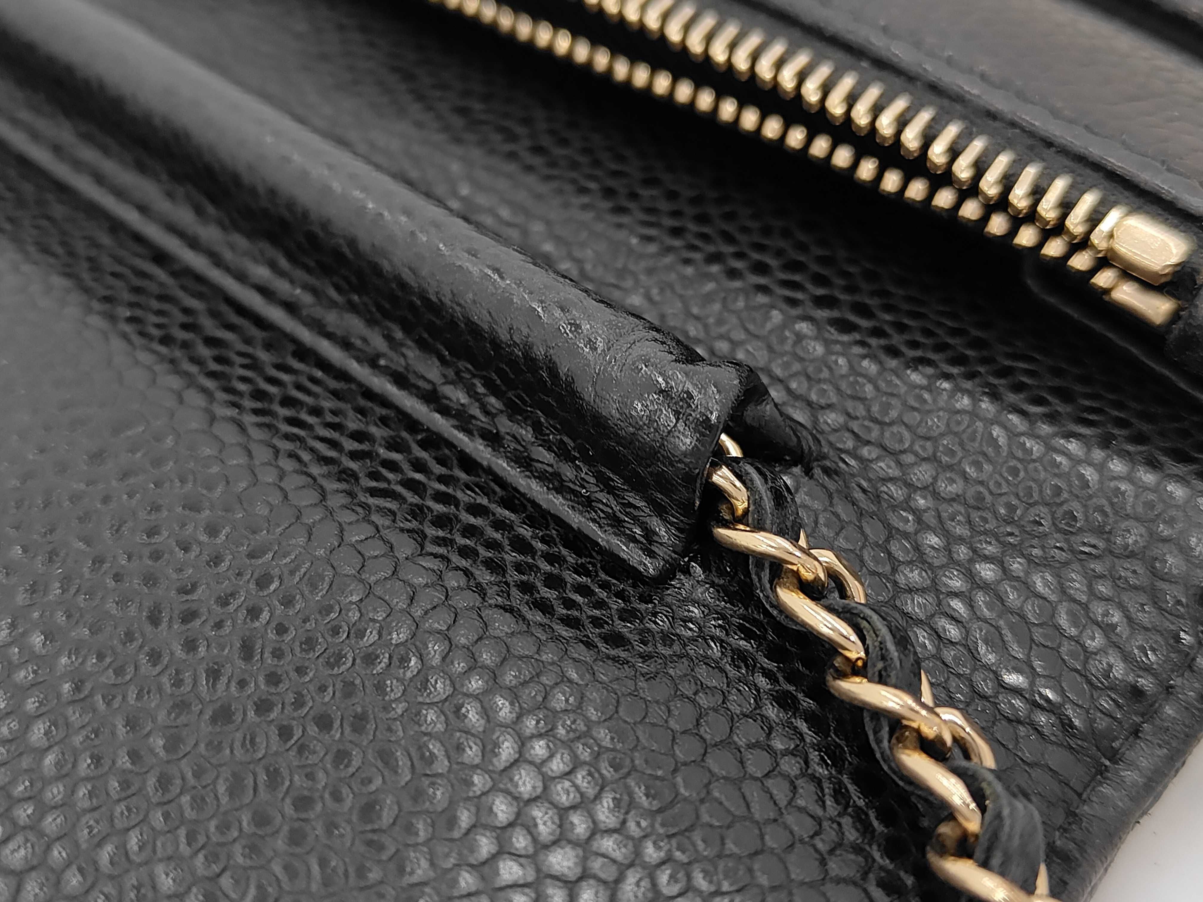 Matelassé Caviar Skin Chain Wallet (Serial Number 25) Shoulder Bag — view 7