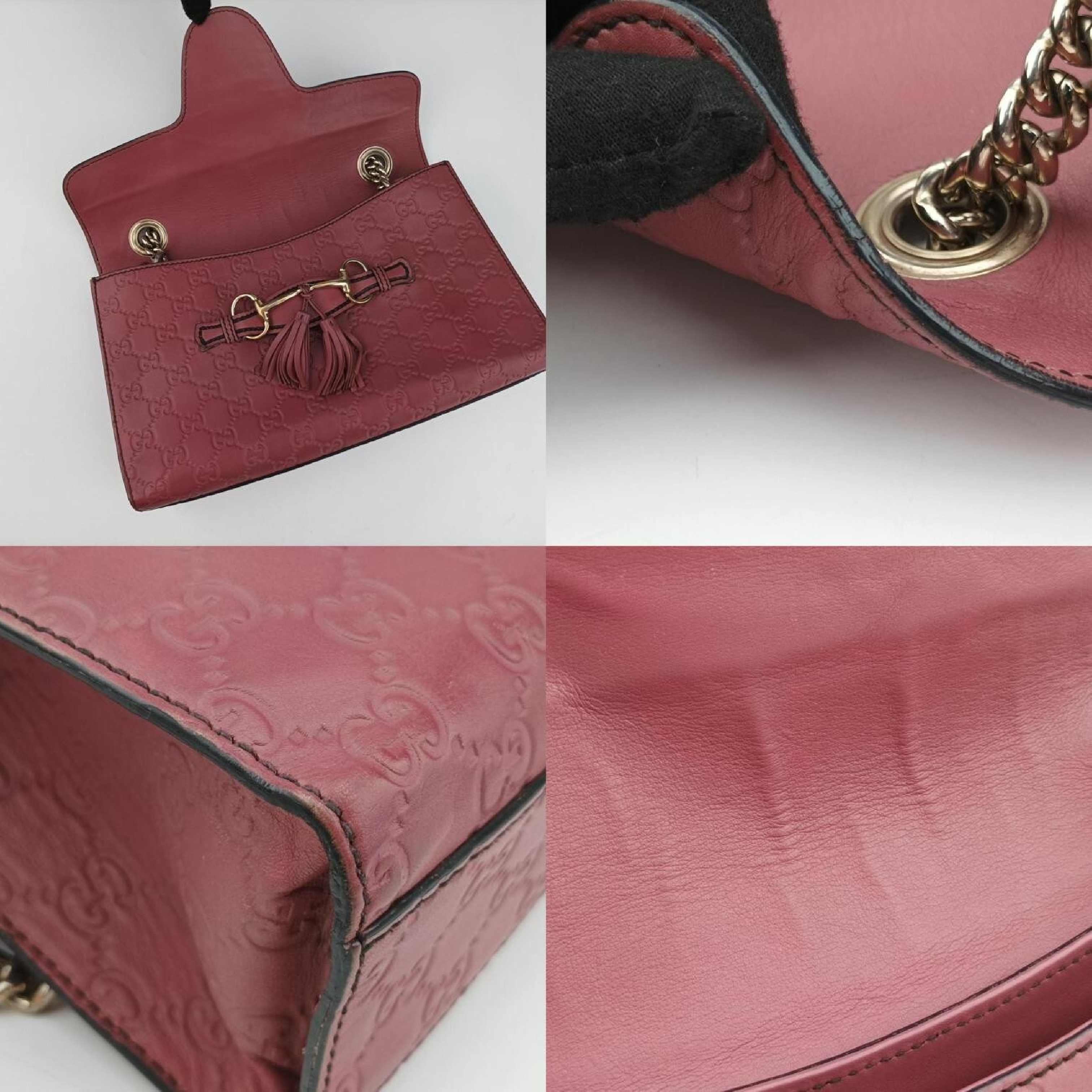 Emily Pink Leather Shoulder Bag (Serial Number Unknown) 295402 — view 9