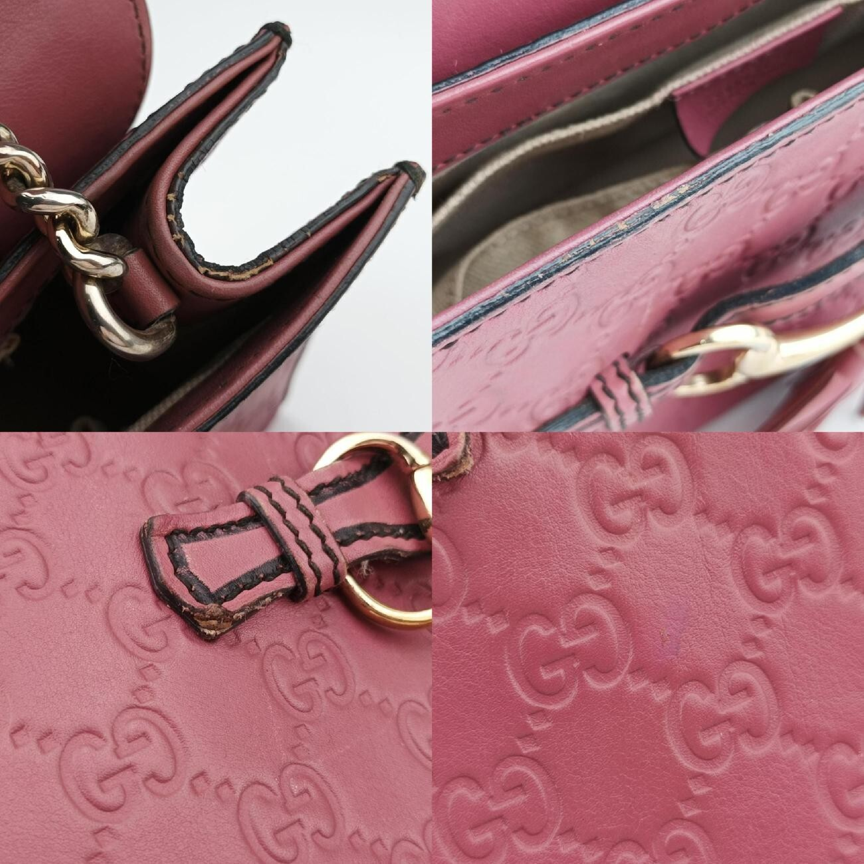 Emily Pink Leather Shoulder Bag (Serial Number Unknown) 295402 — view 10