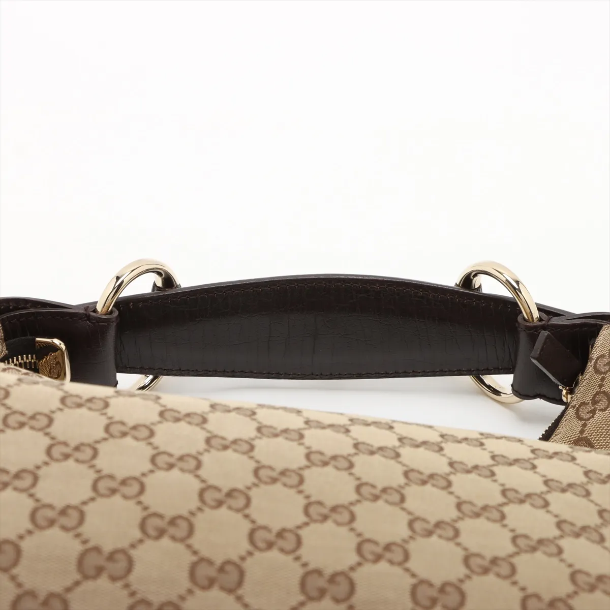 GG Canvas x Leather Shoulder Bag Beige 115867 — view 6