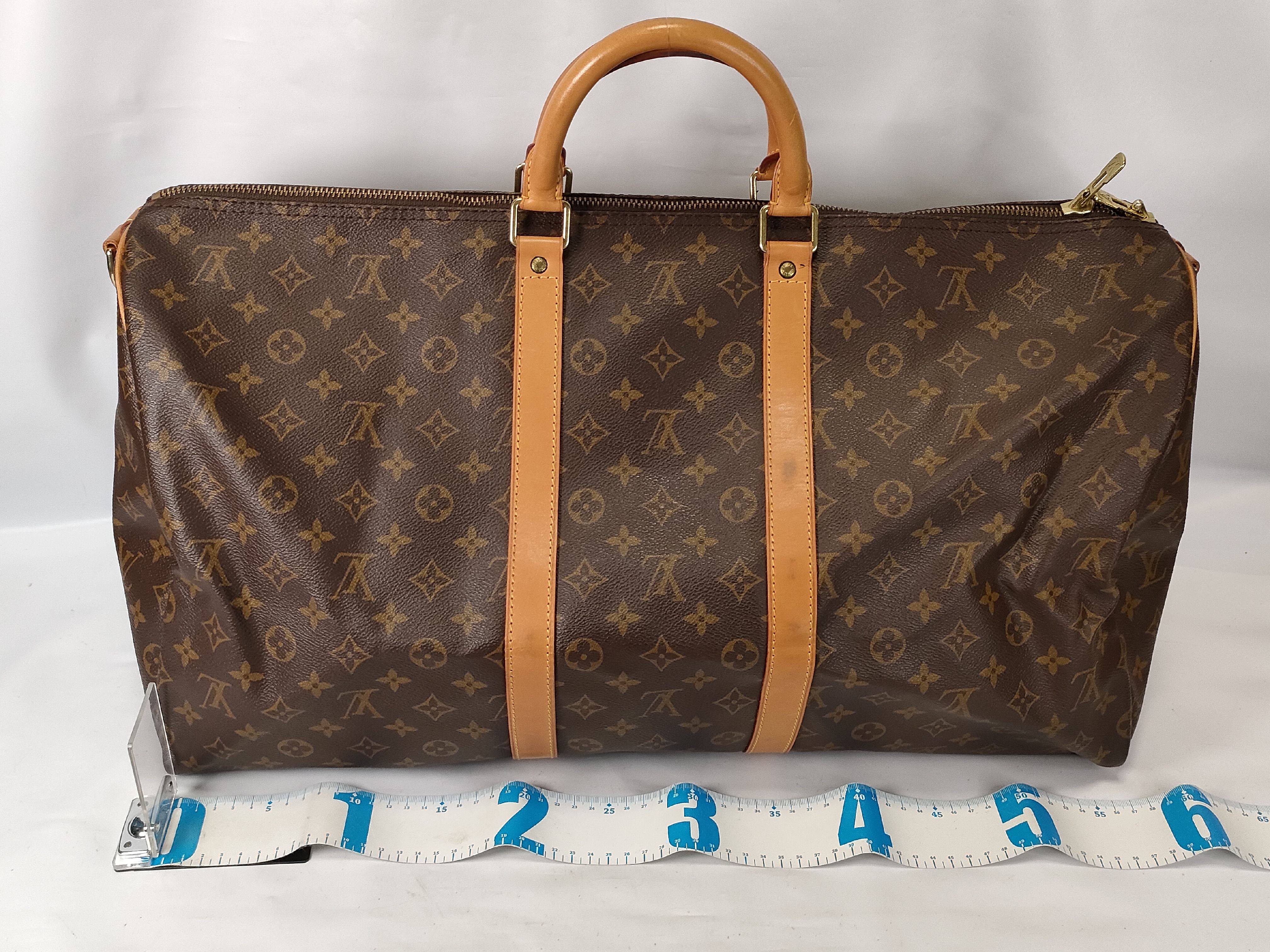 Monogram Vuitton Keepall Bandoulière 55 Boston Bag — view 2
