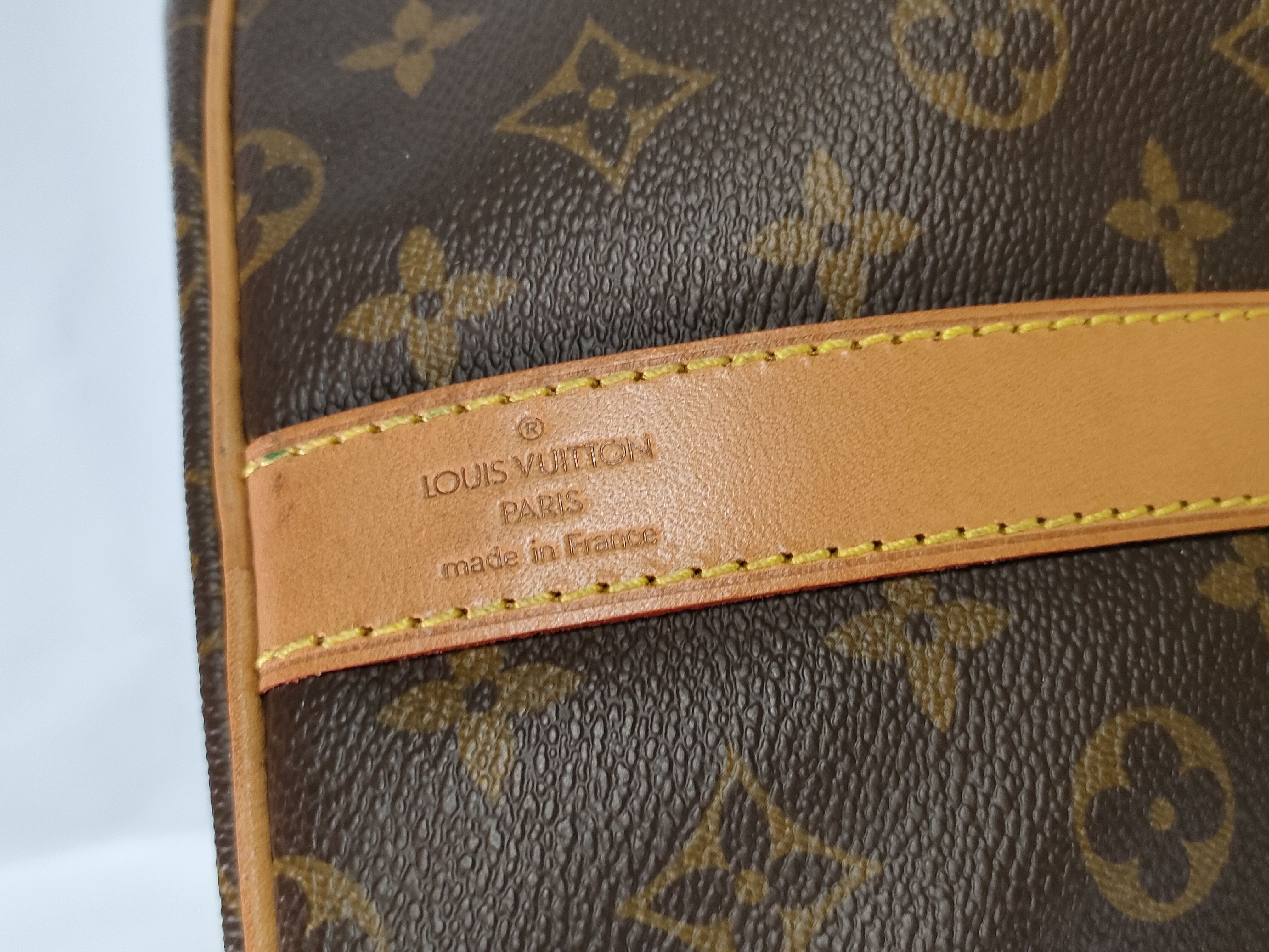 Monogram Vuitton Keepall Bandoulière 55 Boston Bag — view 12