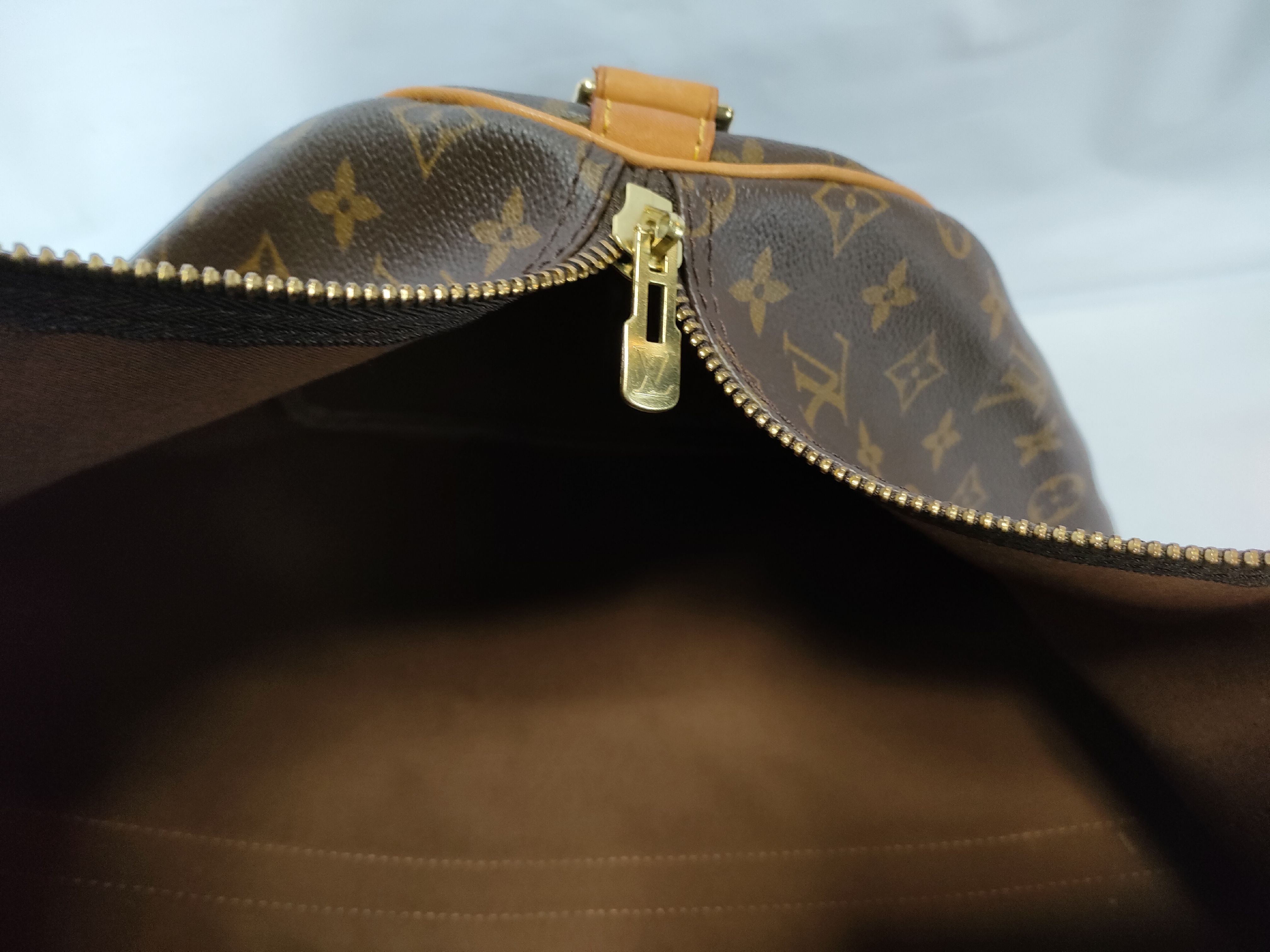 Monogram Vuitton Keepall Bandoulière 55 Boston Bag — view 14