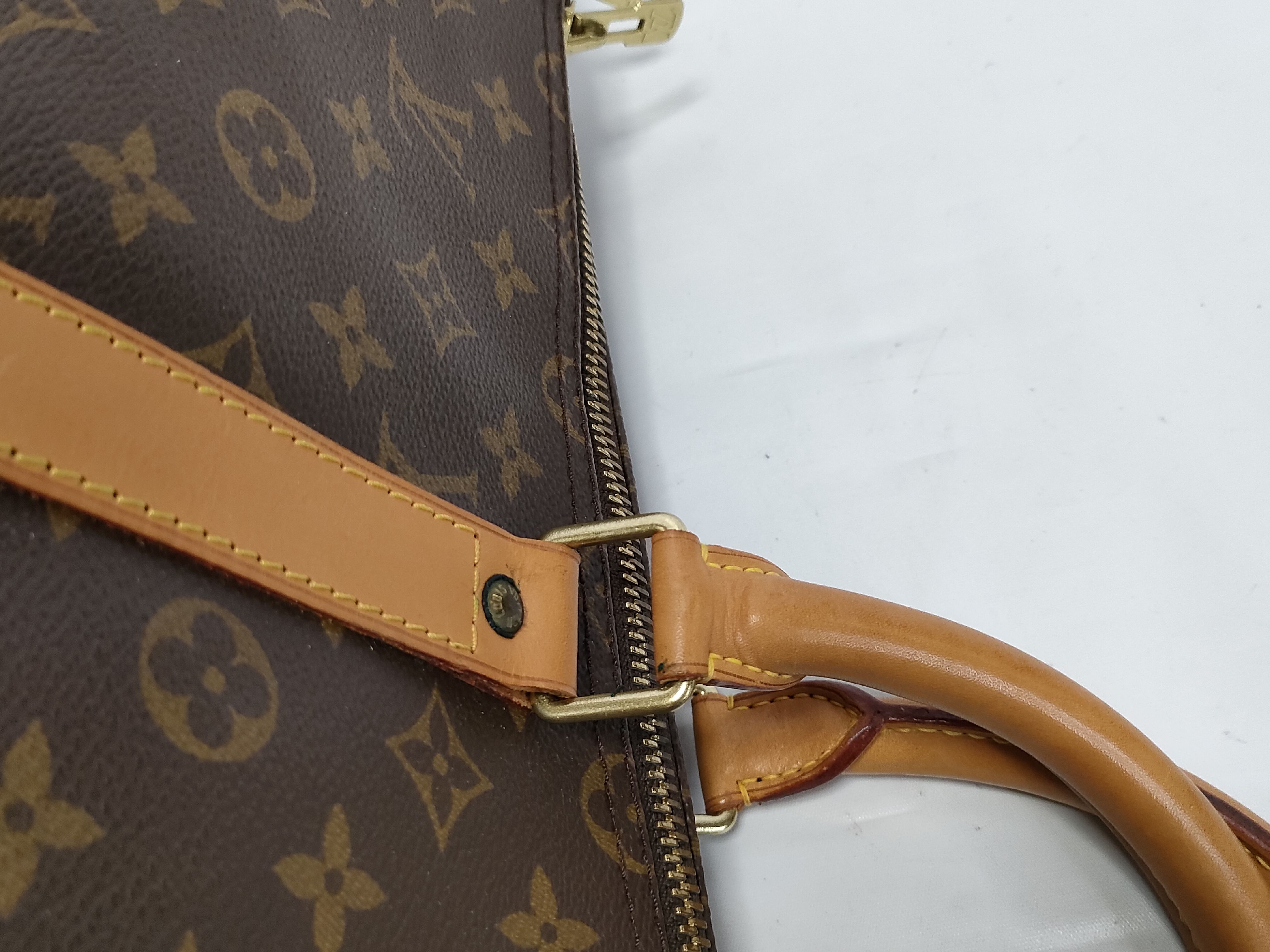 Monogram Vuitton Keepall Bandoulière 55 Boston Bag — view 5