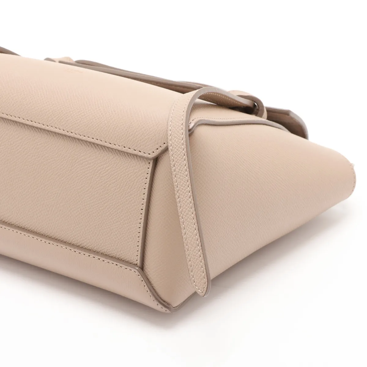 Belt Bag Nano Leather 2-Way Handbag Beige — view 3