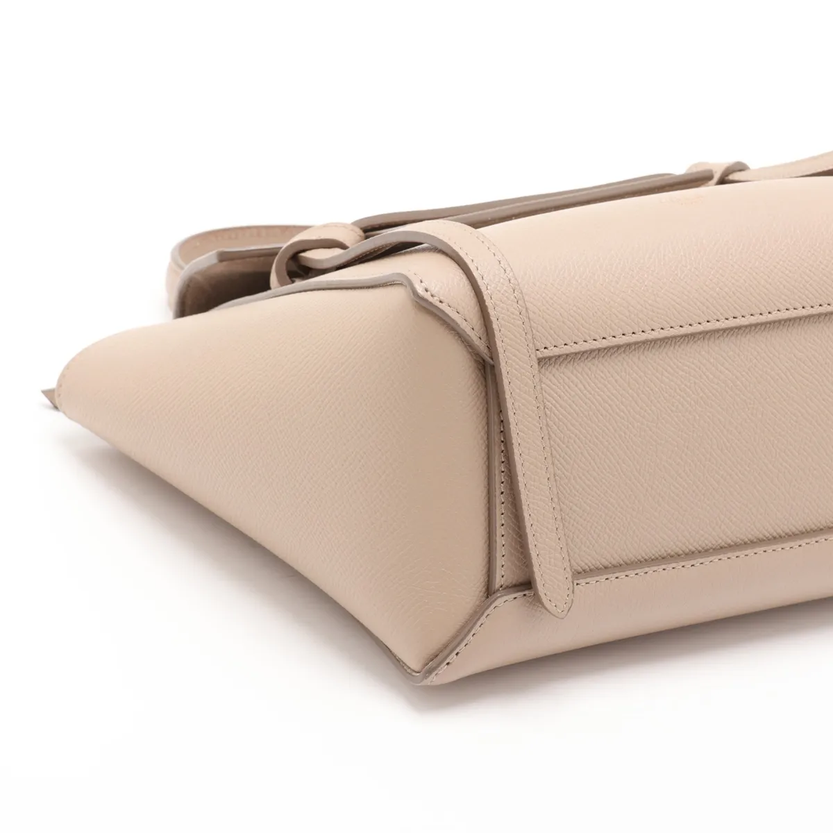 Belt Bag Nano Leather 2-Way Handbag Beige — view 4