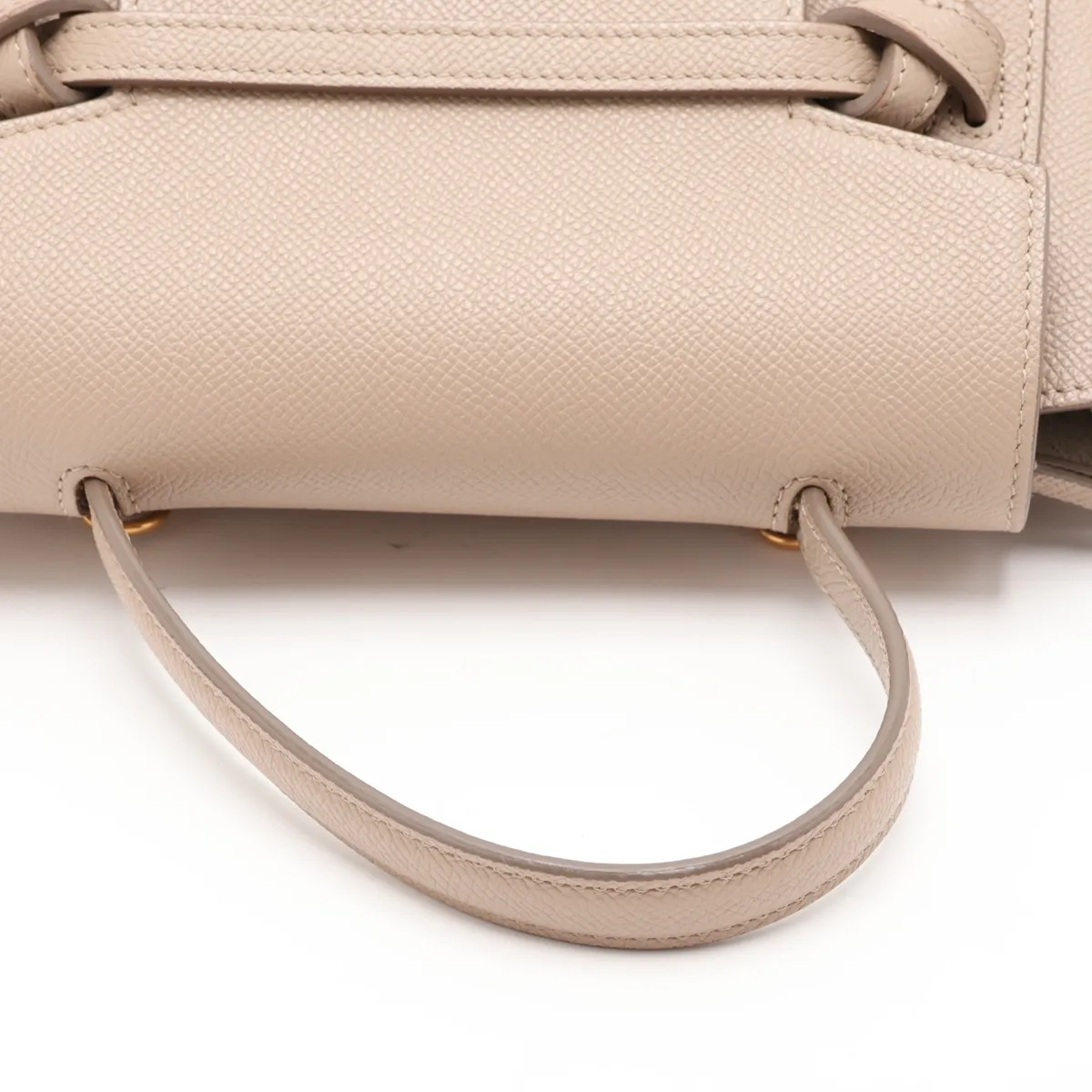 Belt Bag Nano Leather 2-Way Handbag Beige — view 5
