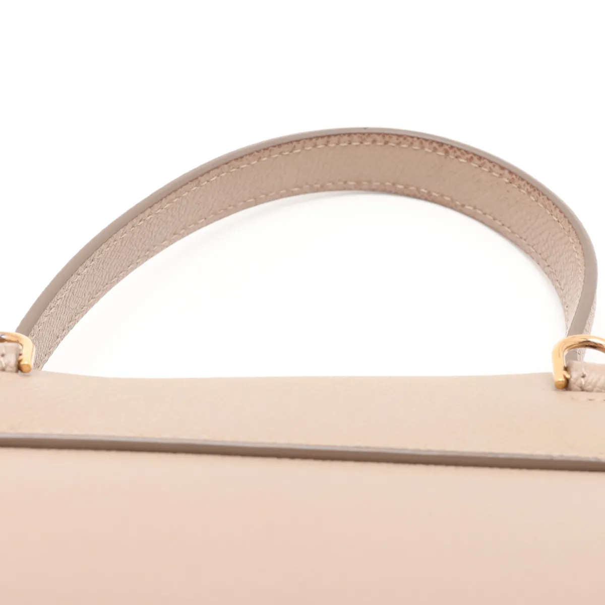 Belt Bag Nano Leather 2-Way Handbag Beige — view 6