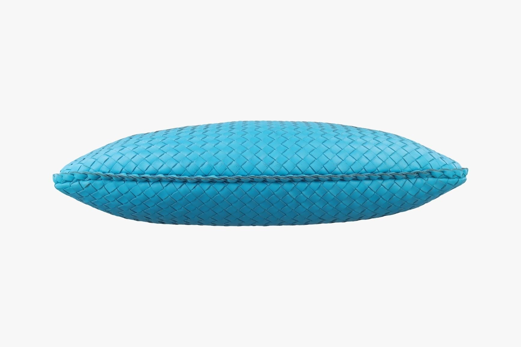 Intrecciato lambskin blue — view 3