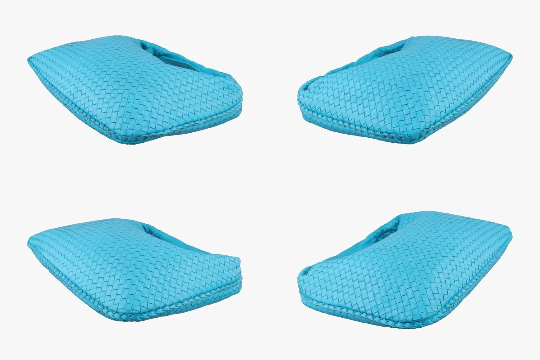 Intrecciato lambskin blue — view 4