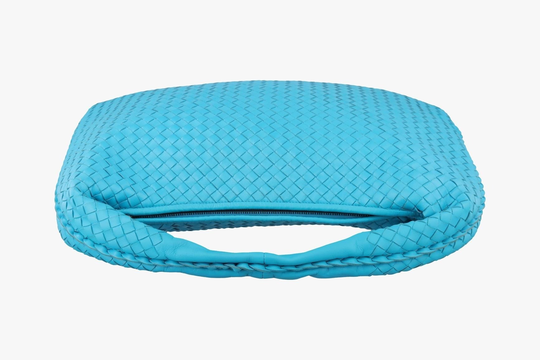Intrecciato lambskin blue — view 5