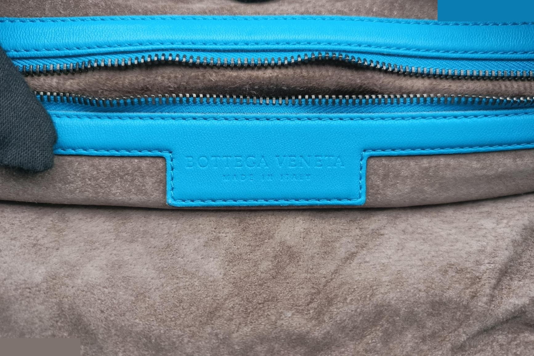 Intrecciato lambskin blue — view 7