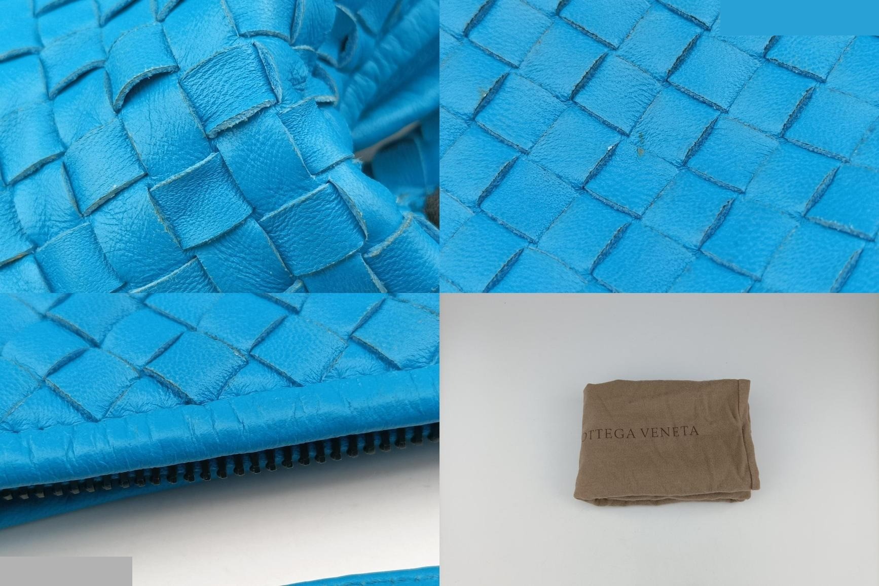 Intrecciato lambskin blue — view 10