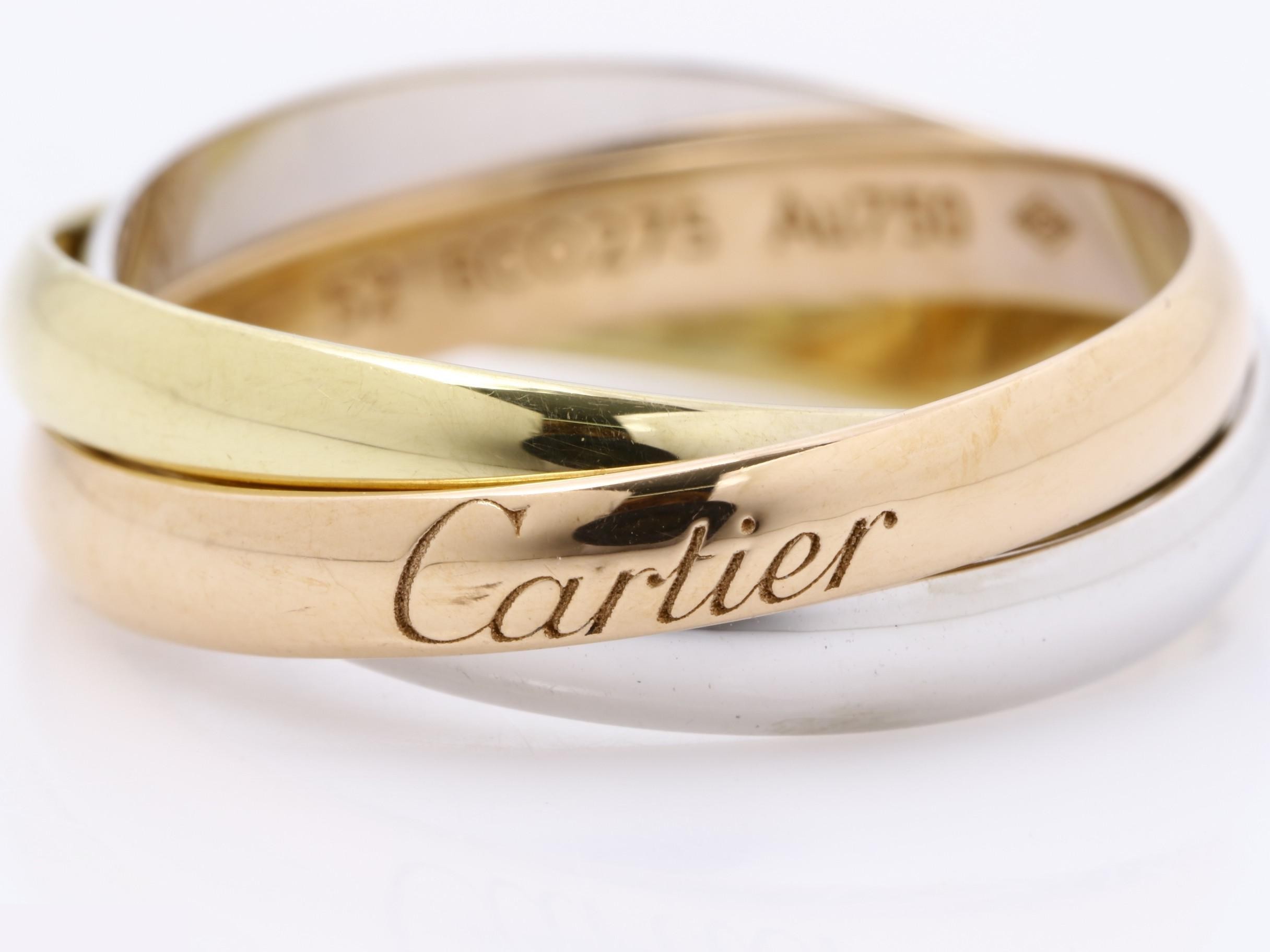 Au750 Trinity Ring 52 4.9g — view 2