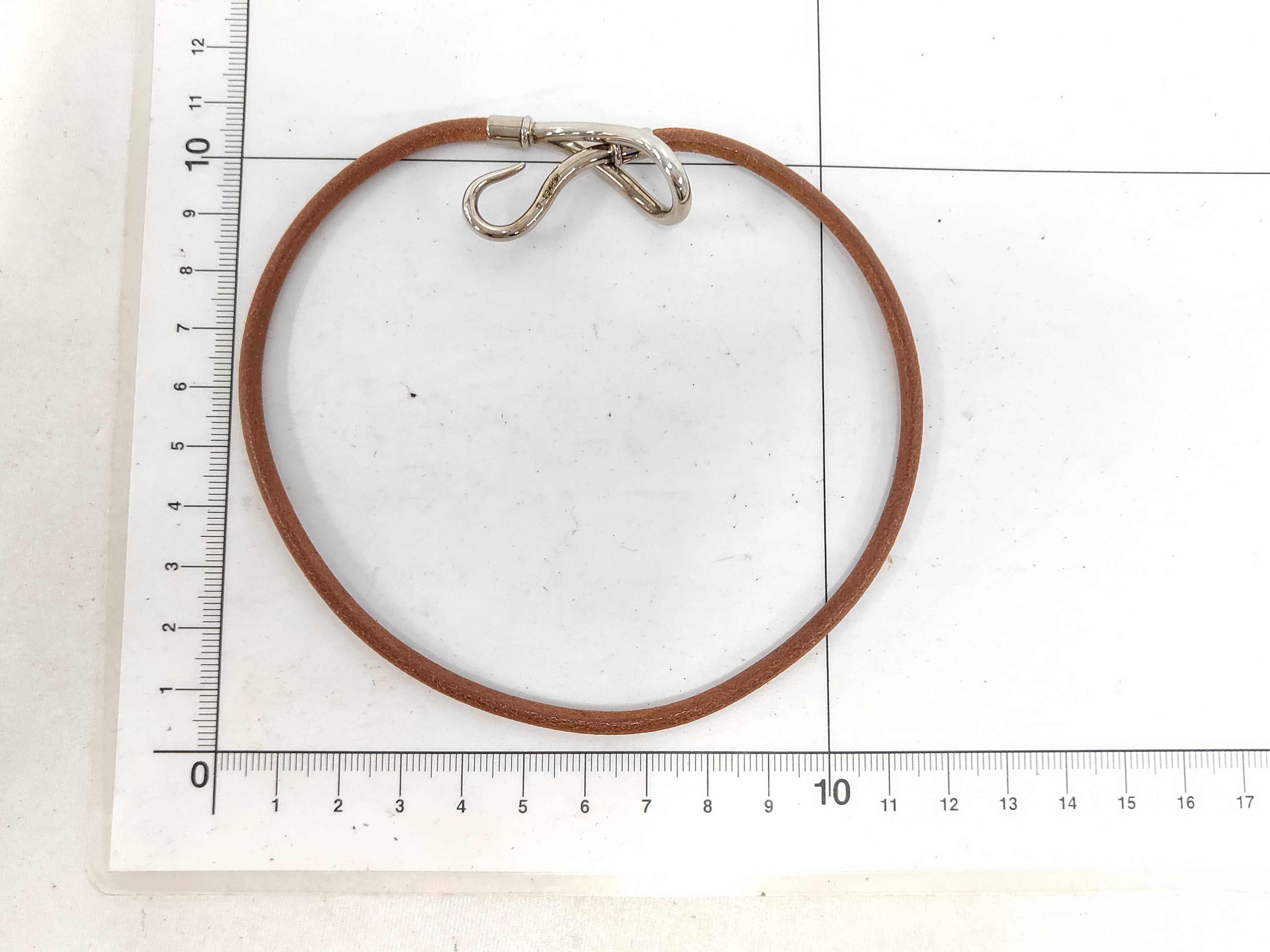 Jumbo Double Tour Brown x Silver BL Bracelet/Bangle — view 5