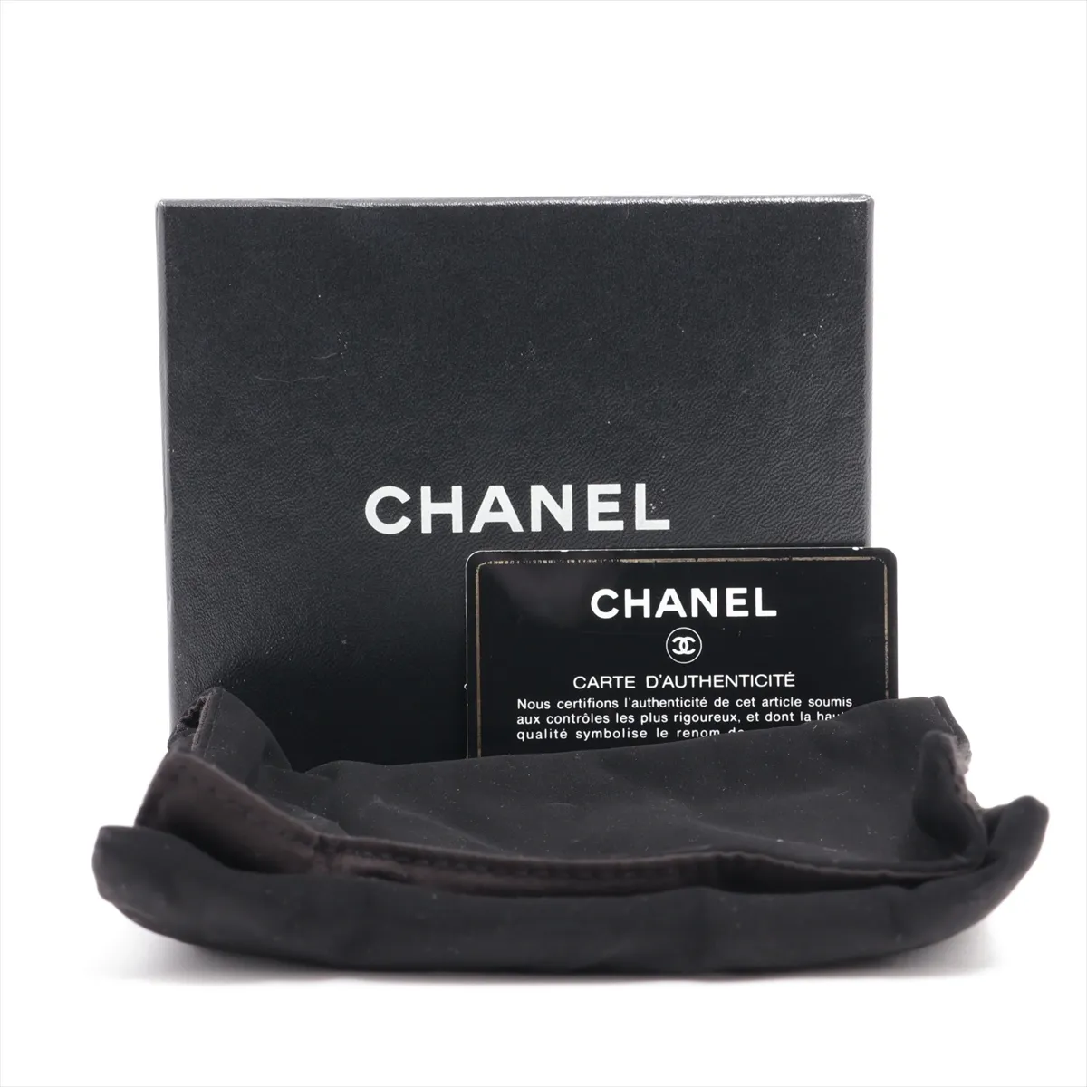 Boy Chanel Caviar Skin Compact Wallet, Black with Gold Hardware, 30047656 — view 9