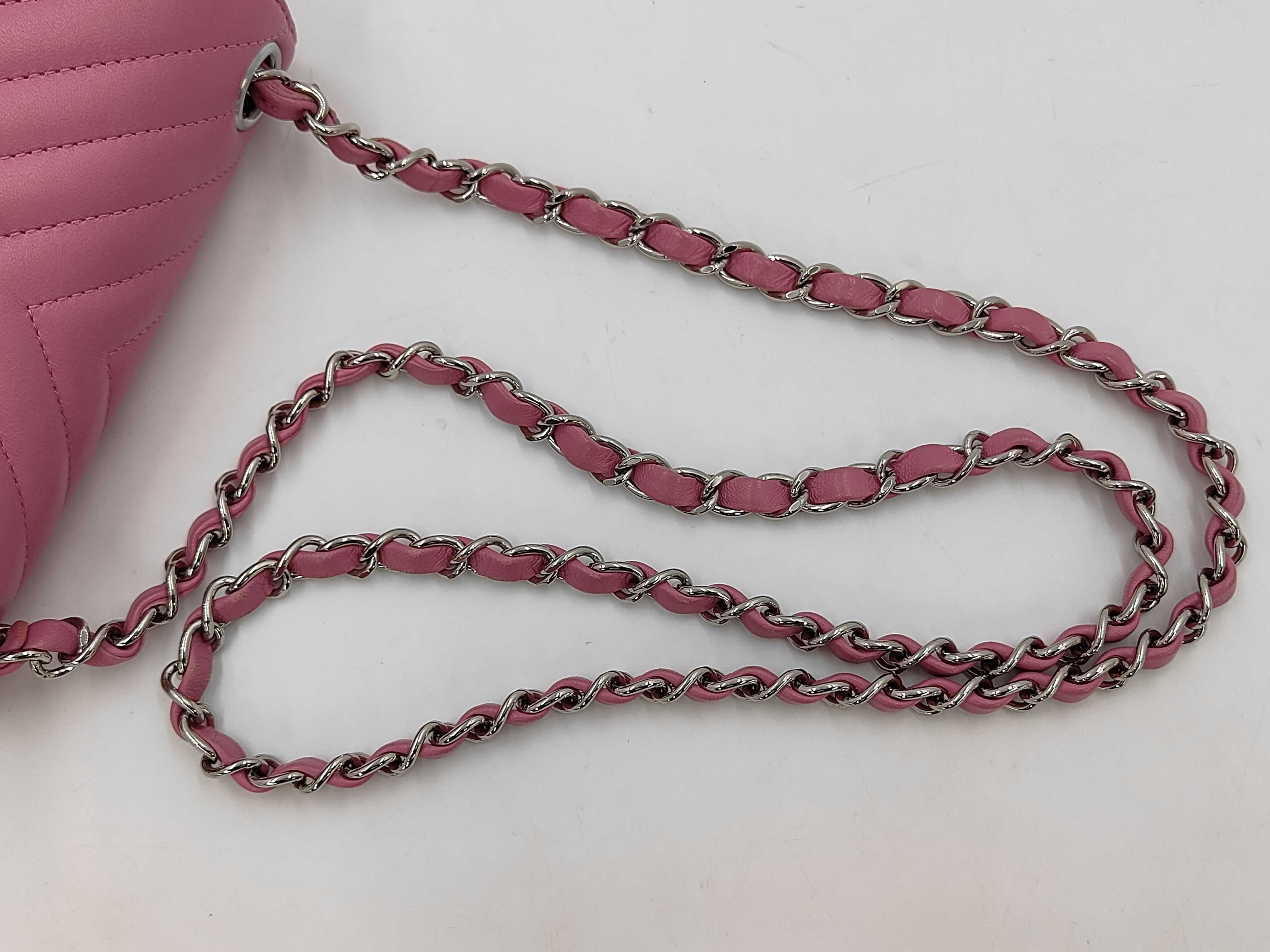 Lambskin Pink Mini Matelassé Shoulder Bag (Serial No. 30s) — view 3