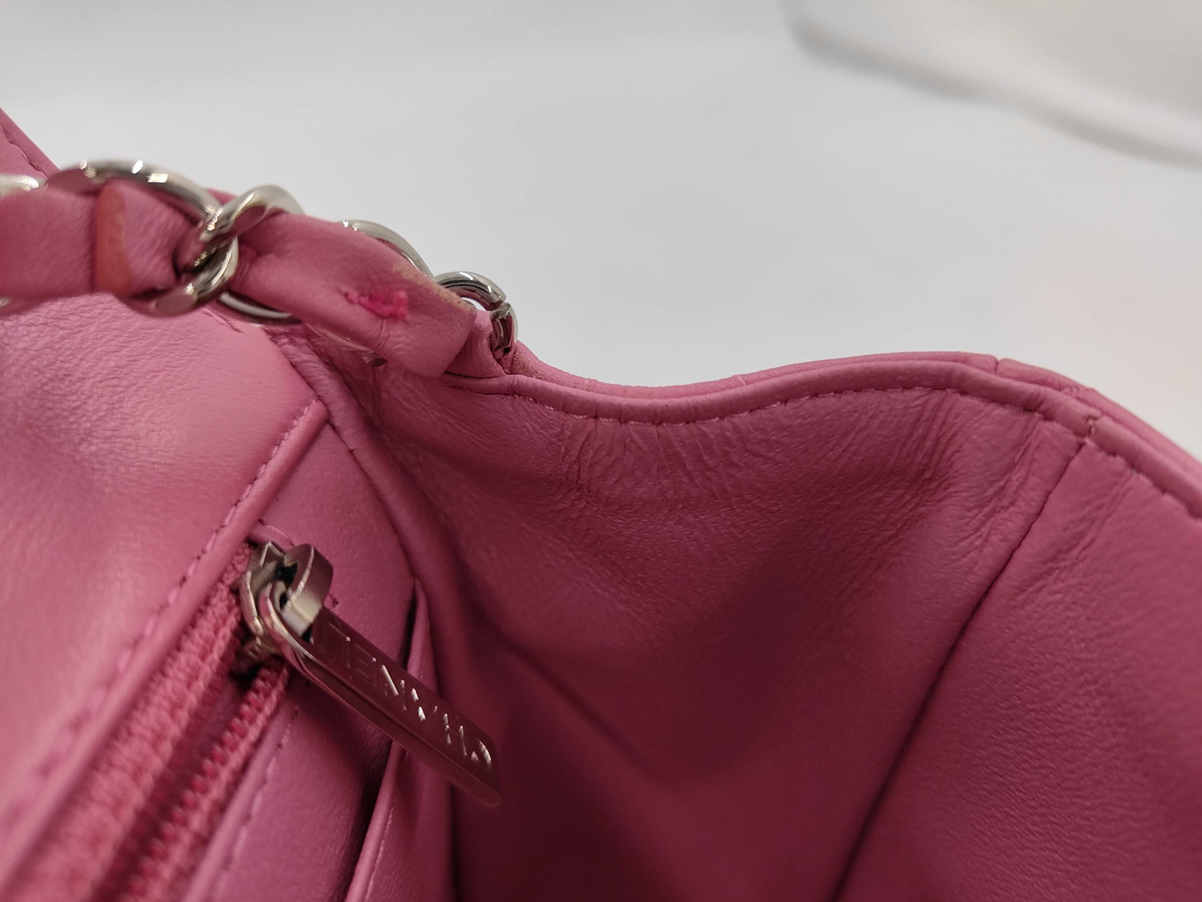 Lambskin Pink Mini Matelassé Shoulder Bag (Serial No. 30s) — view 10