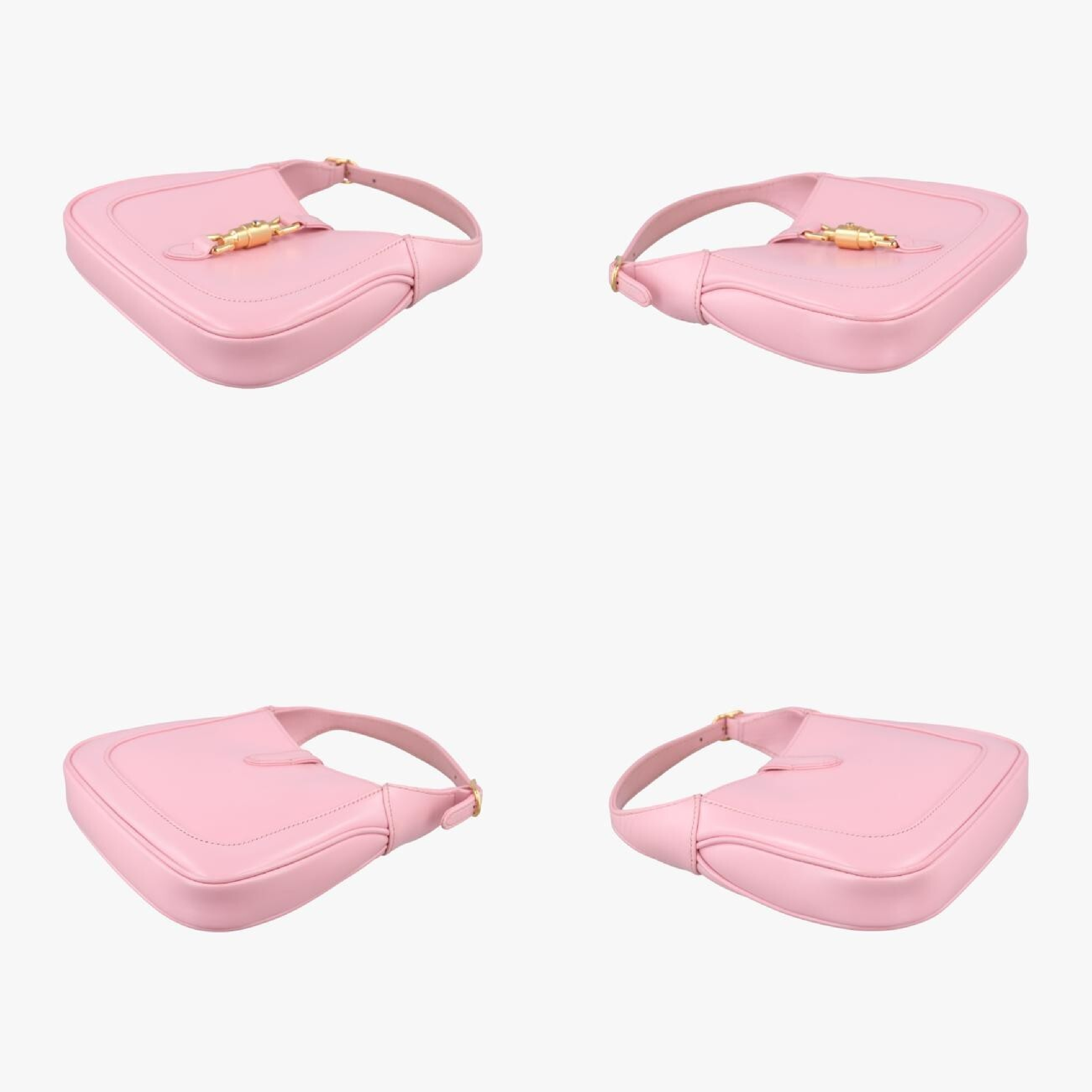 Jackie 1961 Pink Leather Shoulder Bag 637091 E034537242 — view 4