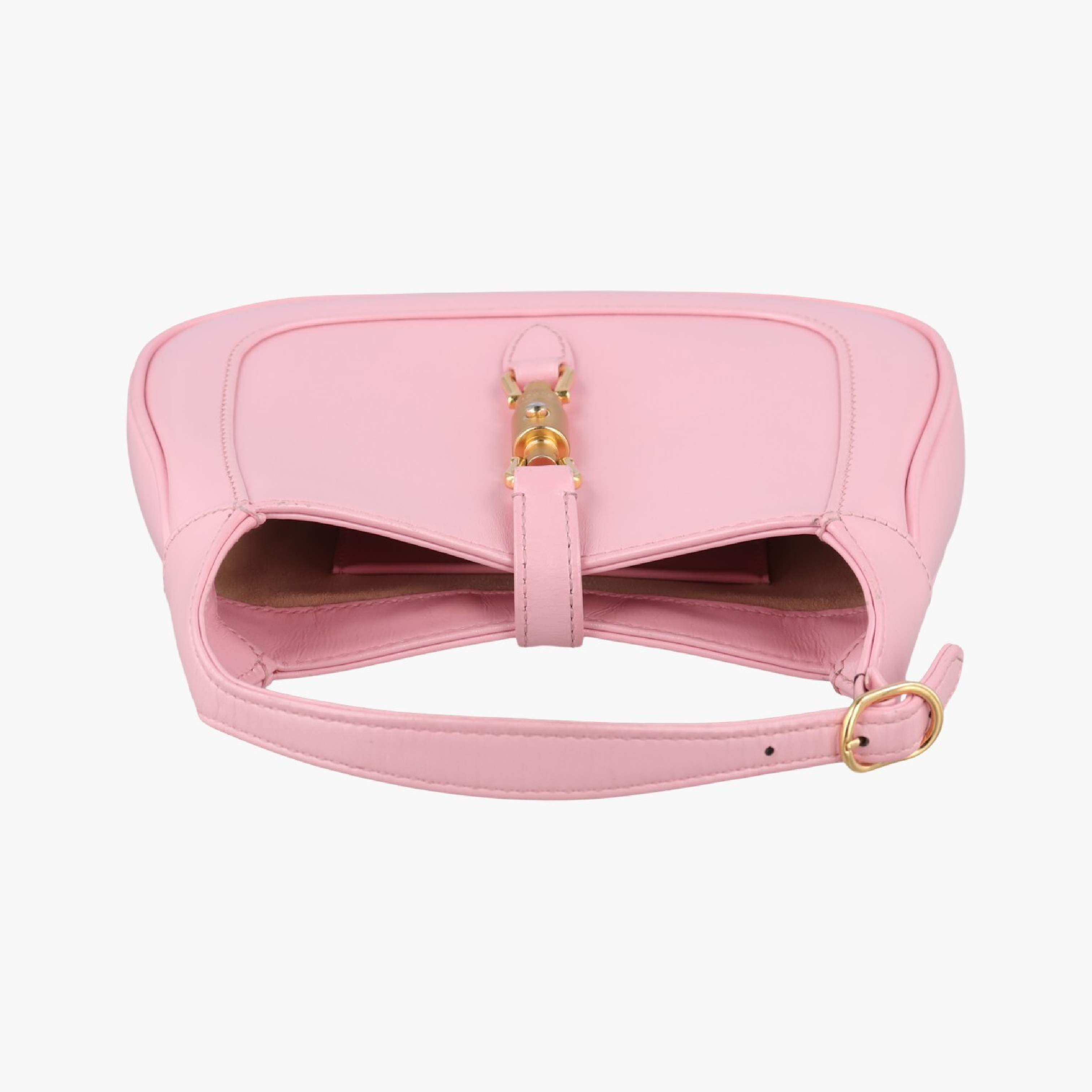 Jackie 1961 Pink Leather Shoulder Bag 637091 E034537242 — view 5