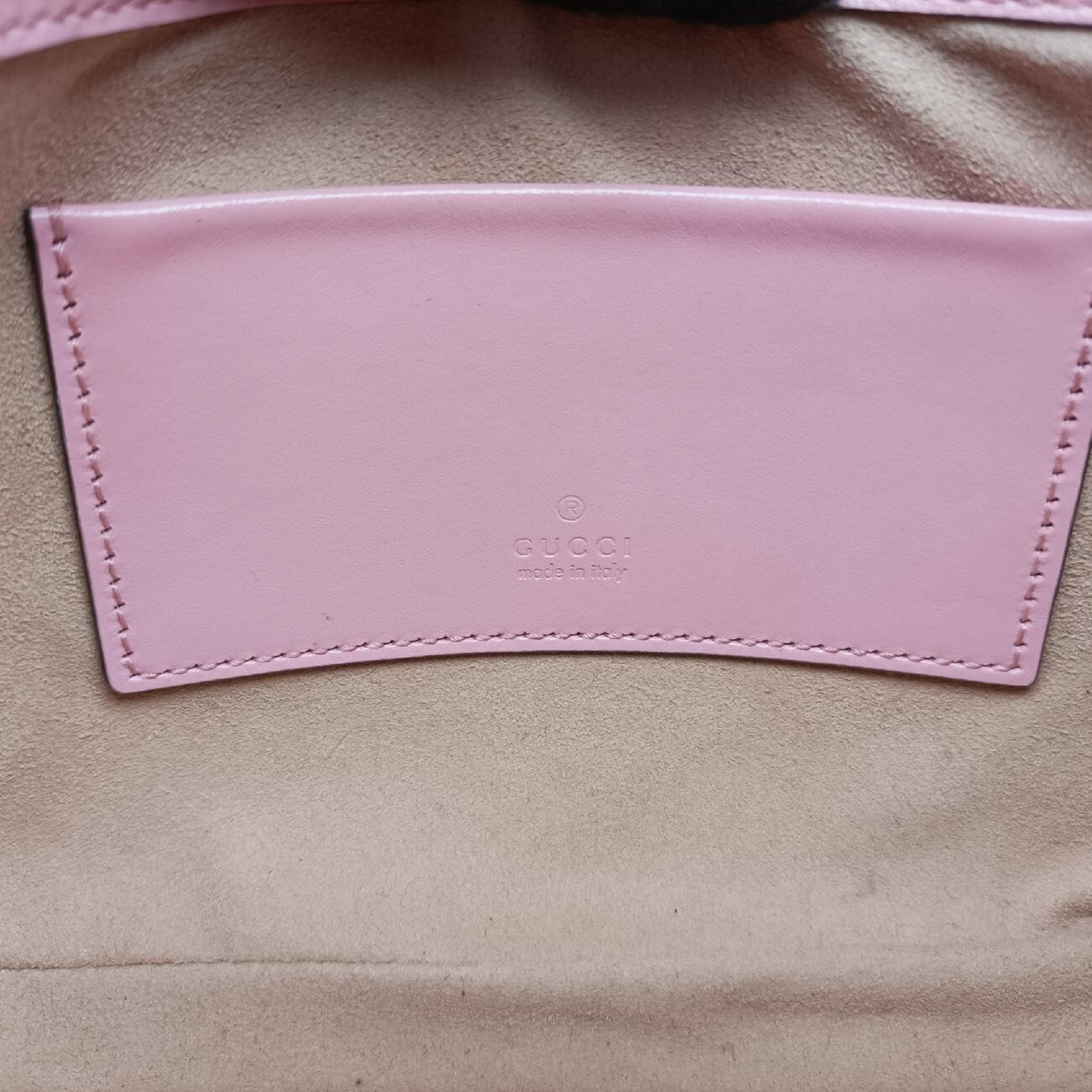 Jackie 1961 Pink Leather Shoulder Bag 637091 E034537242 — view 7