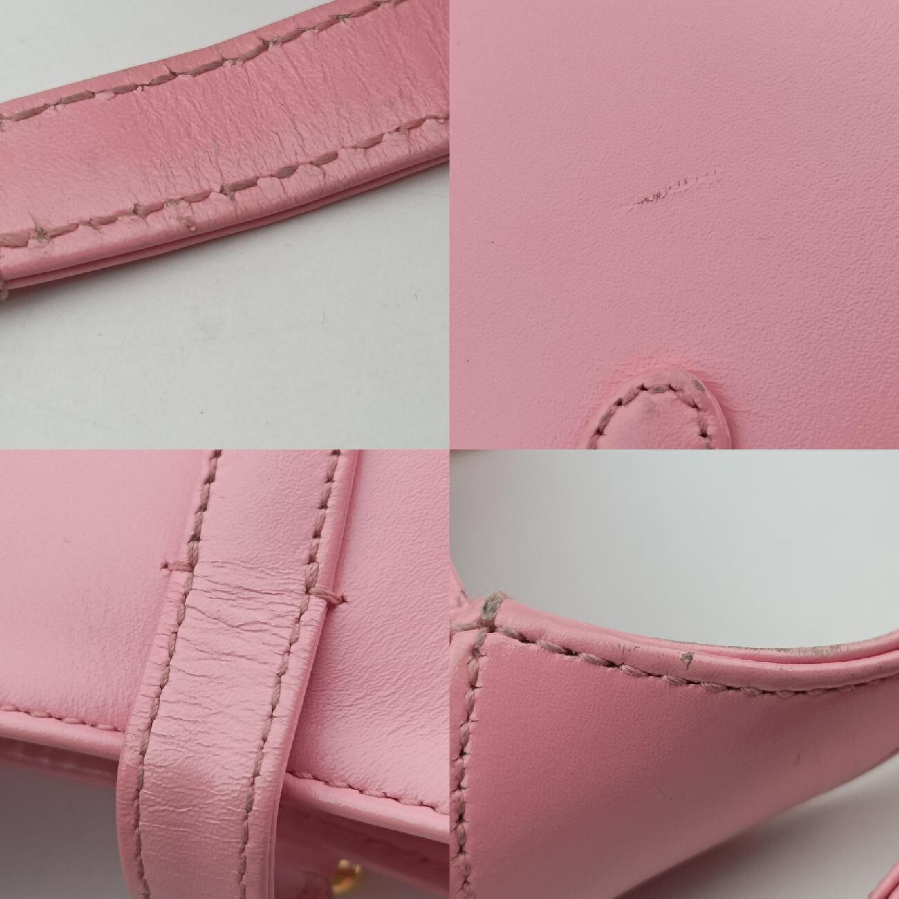 Jackie 1961 Pink Leather Shoulder Bag 637091 E034537242 — view 10