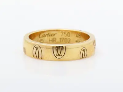 Happy Birthday (Precious Metal) Ring, 750 ohm, 4.6g, #48