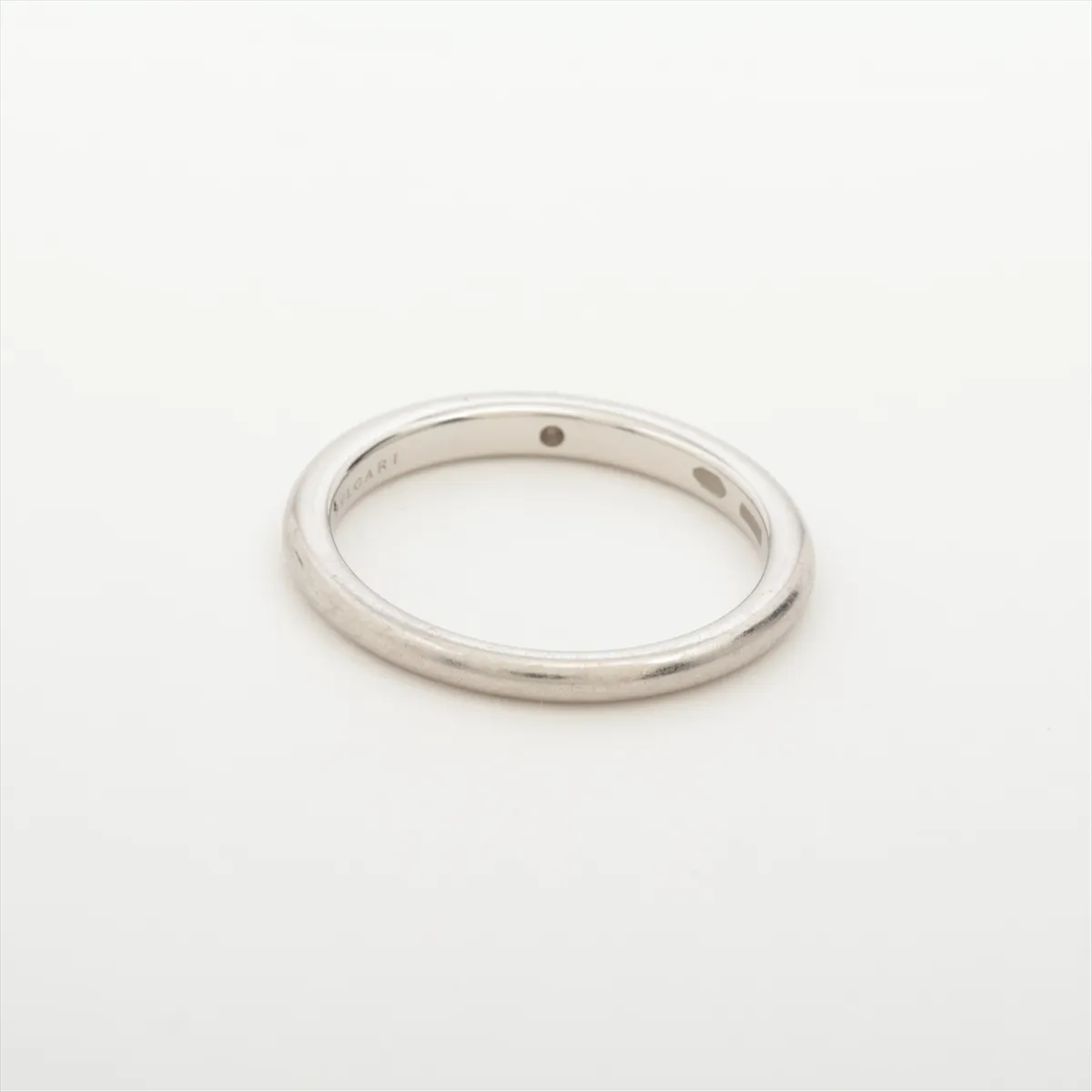 Fedi 1P Diamond Ring, Pt950, 2.9g, Initials HE6XRC 348626 — view 2