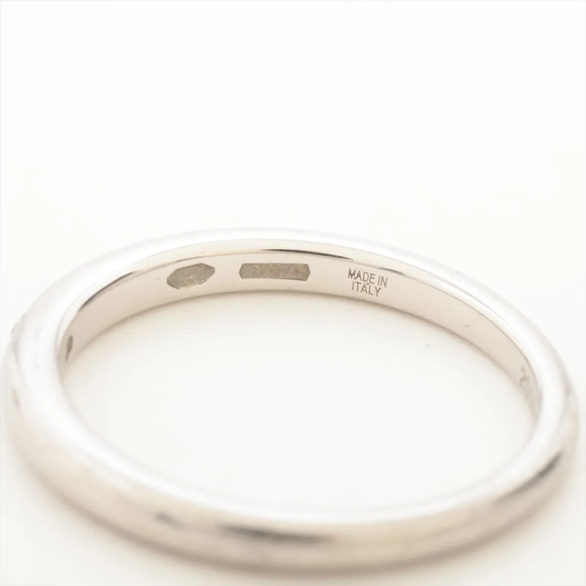 Fedi 1P Diamond Ring, Pt950, 2.9g, Initials HE6XRC 348626 — view 3