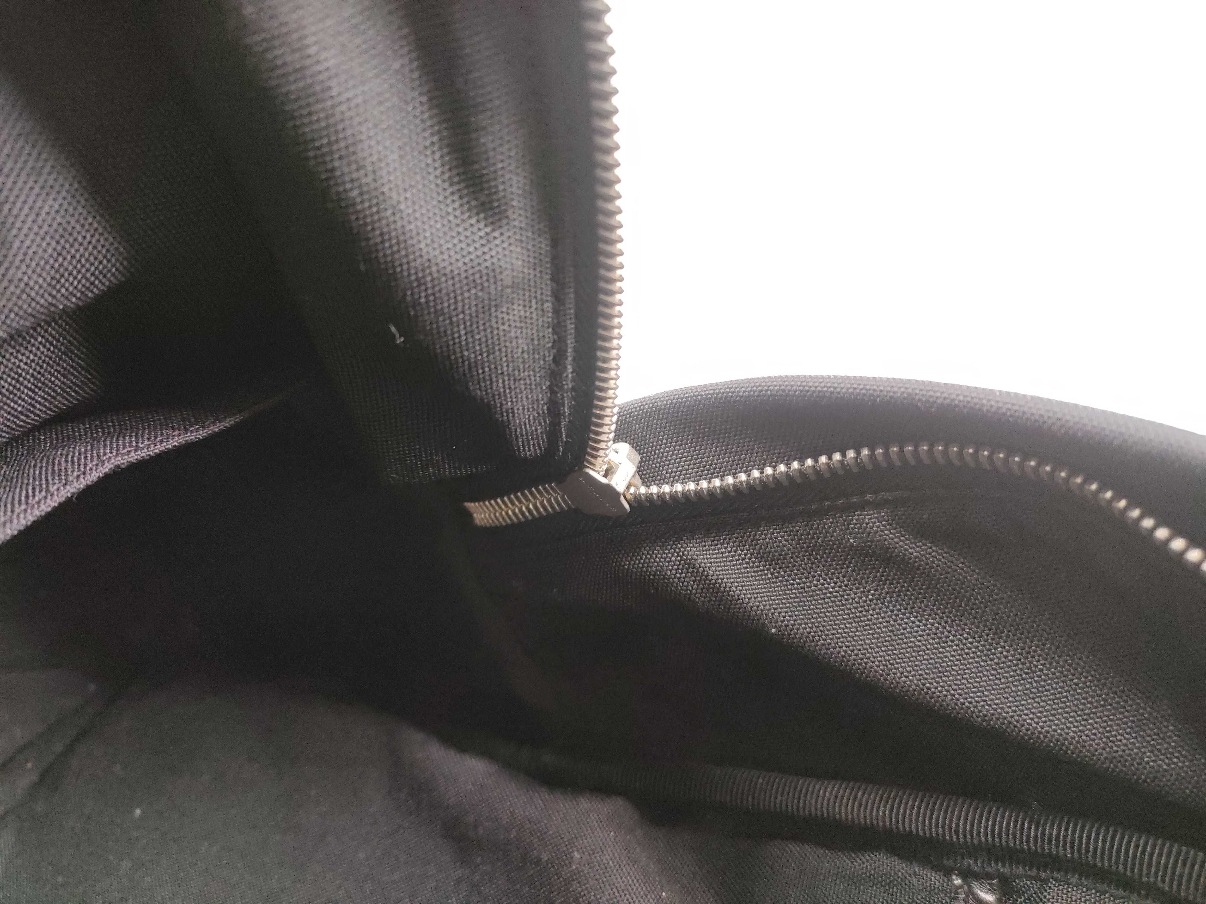 Canvas x Leather Backpack, Black — view 13