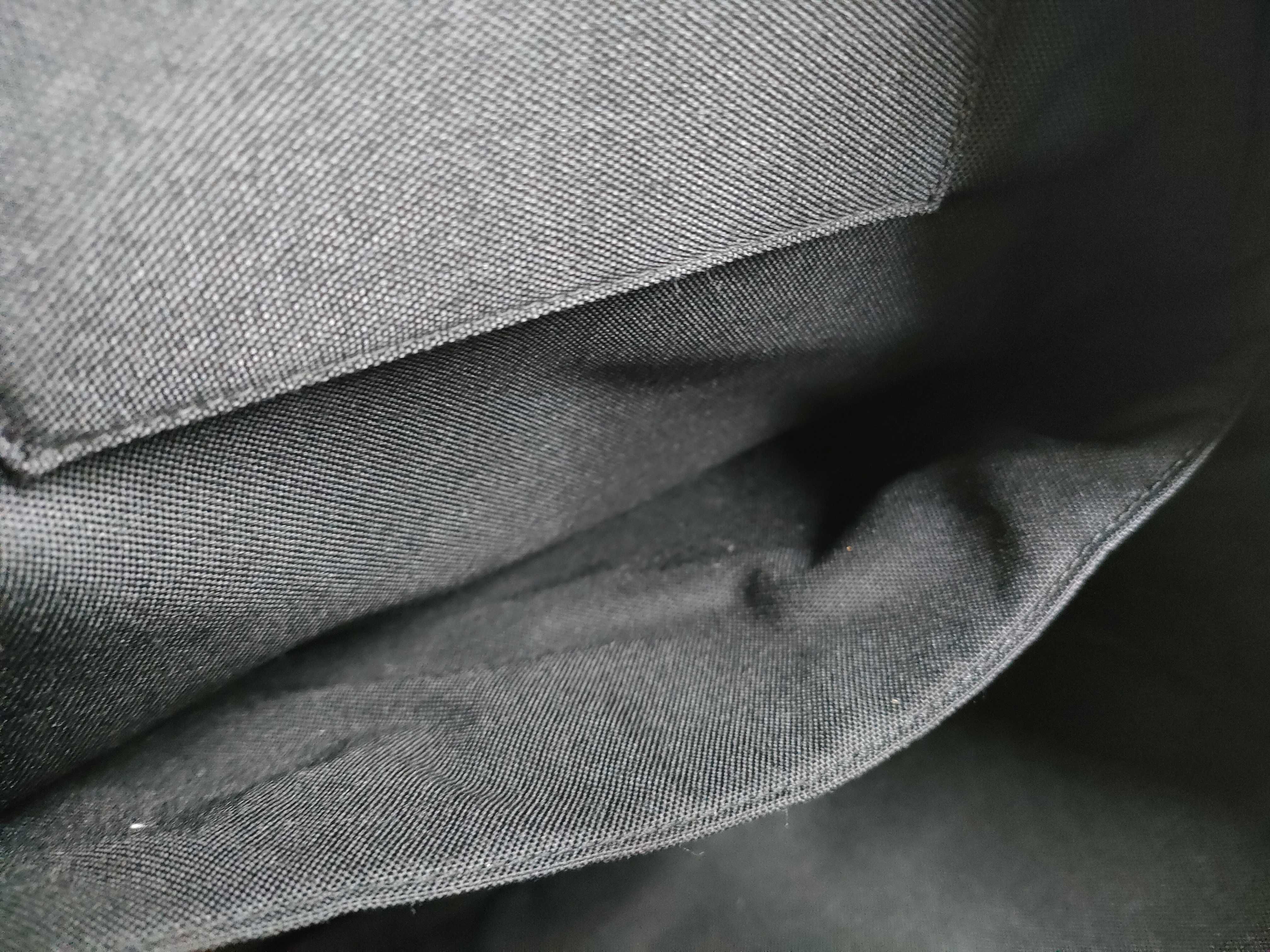 Canvas x Leather Backpack, Black — view 14
