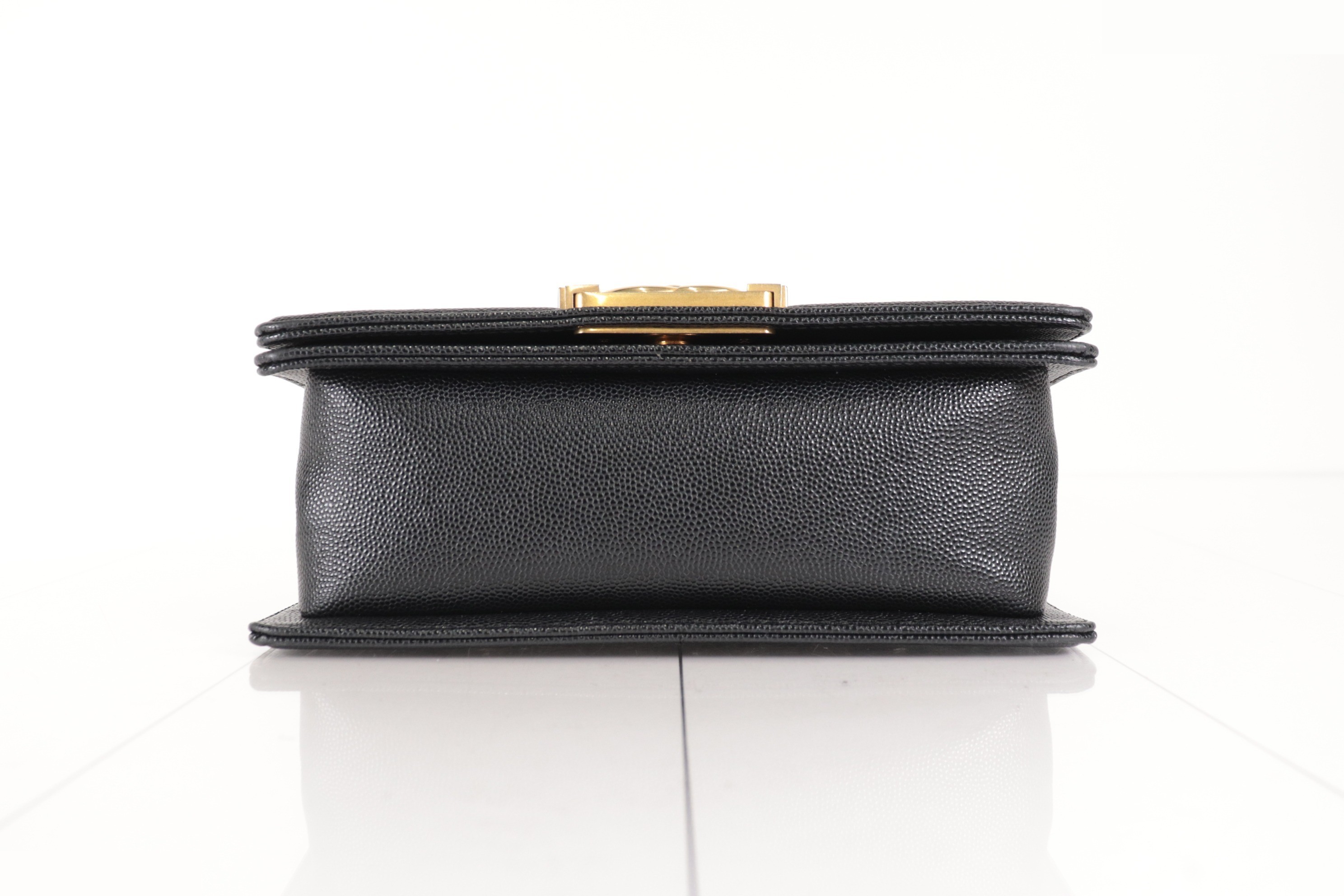 Boy Chanel Caviar Chain Shoulder Bag — view 7