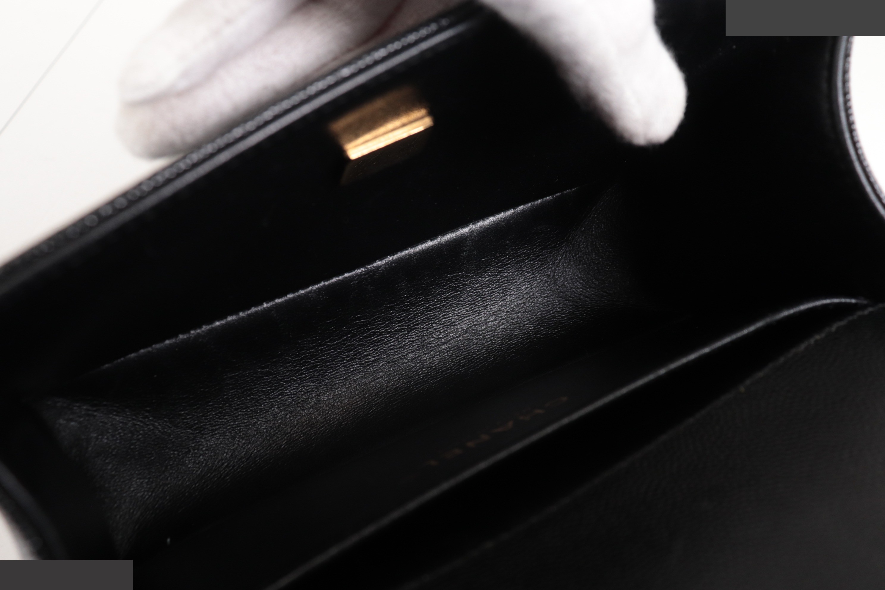 Boy Chanel Caviar Chain Shoulder Bag — view 9