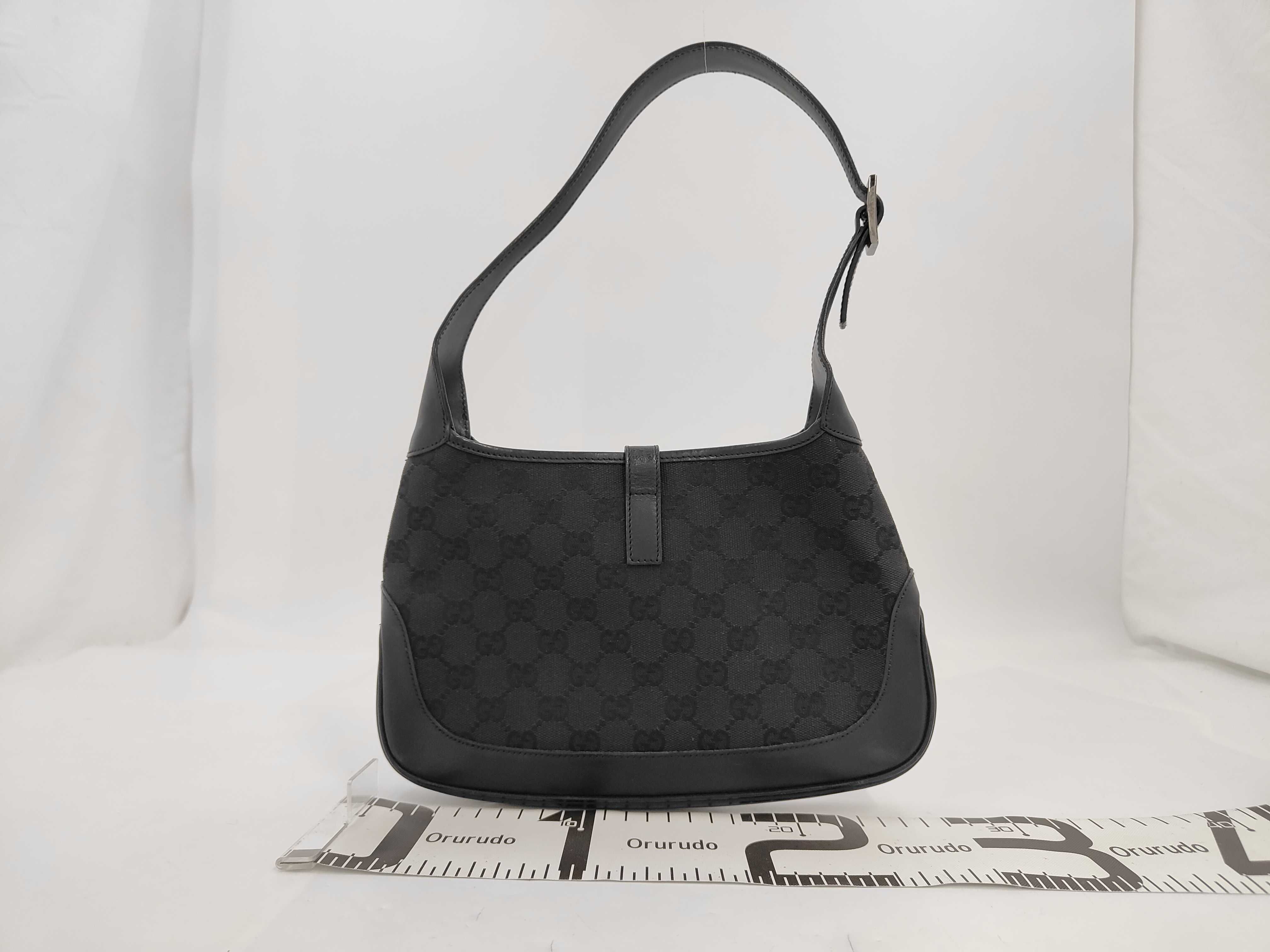 Jackie Handbag GG Canvas Black SS Handbag — view 2