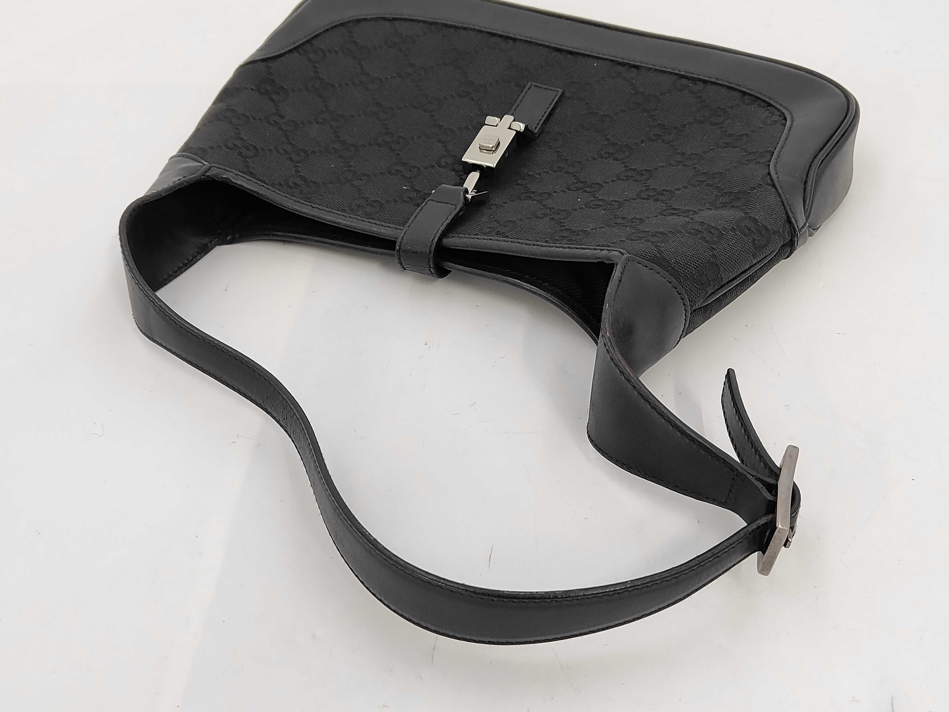 Jackie Handbag GG Canvas Black SS Handbag — view 3