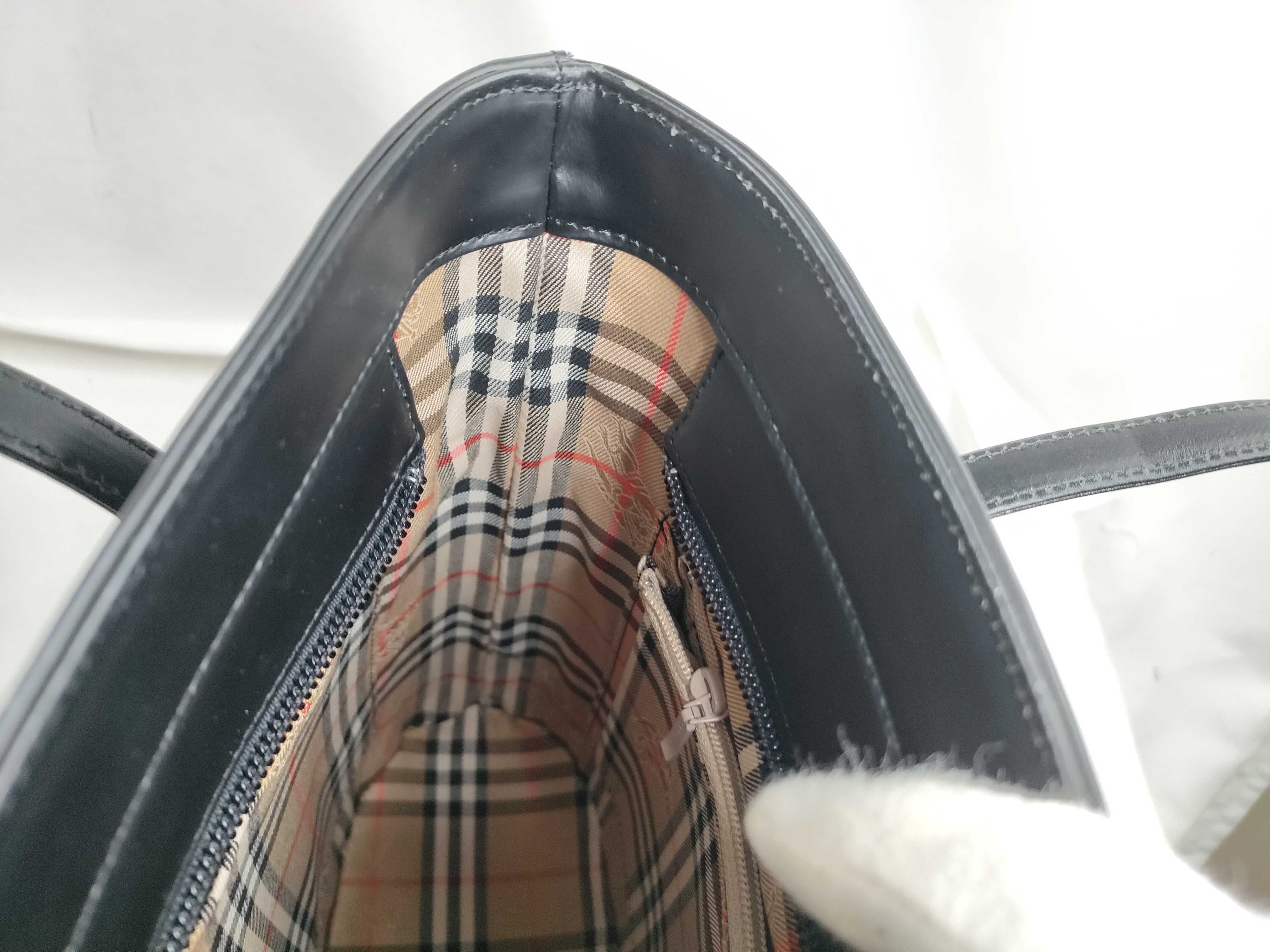 Leather Nova Check Handbag Tote Bag — view 11