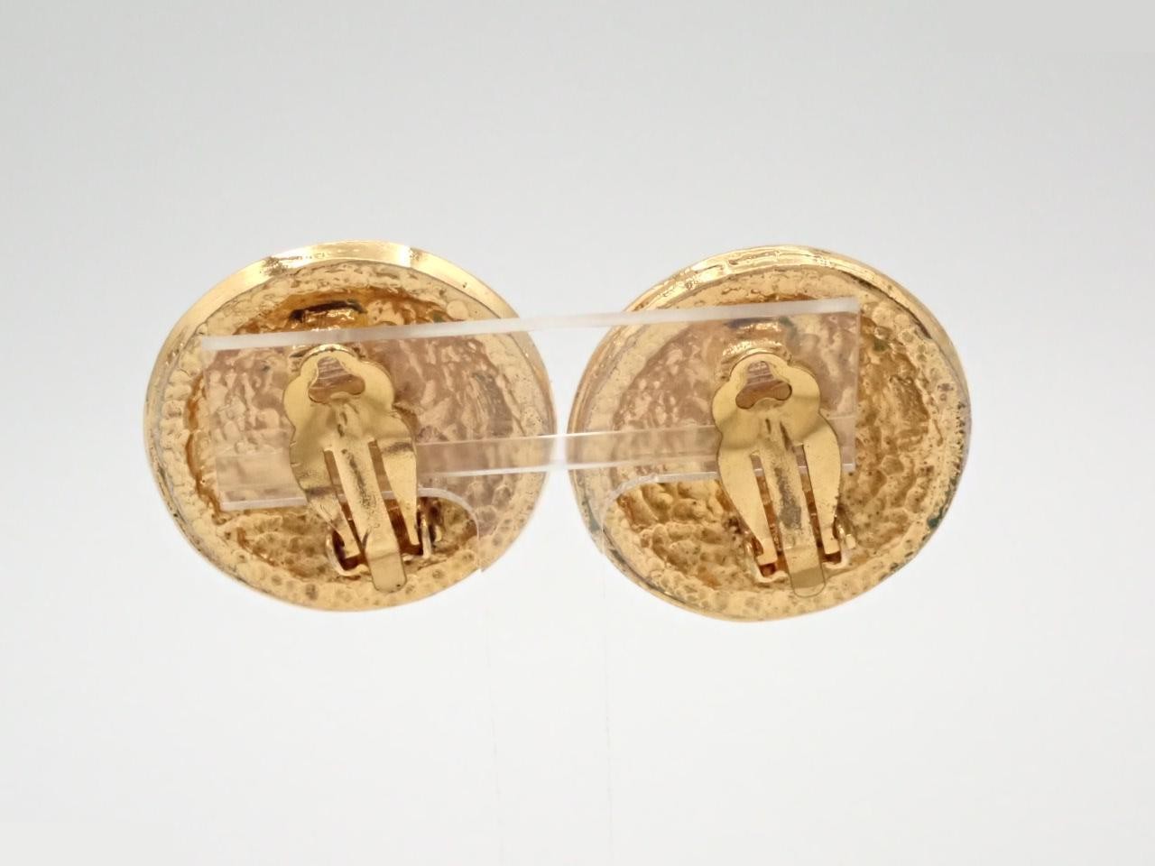 Coco Mark Gold Earrings — view 2