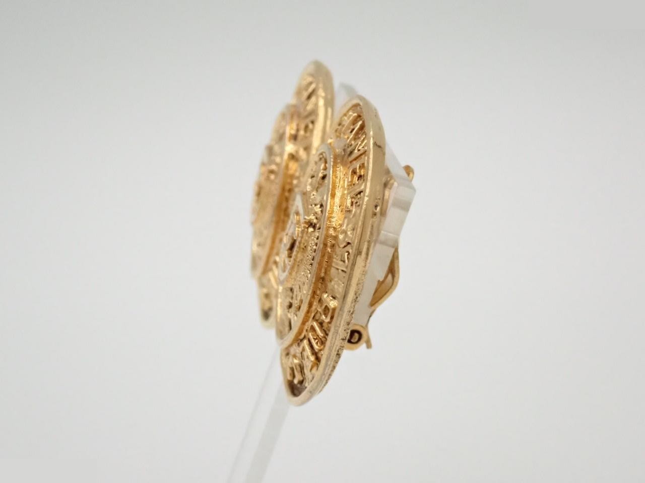 Coco Mark Gold Earrings — view 3