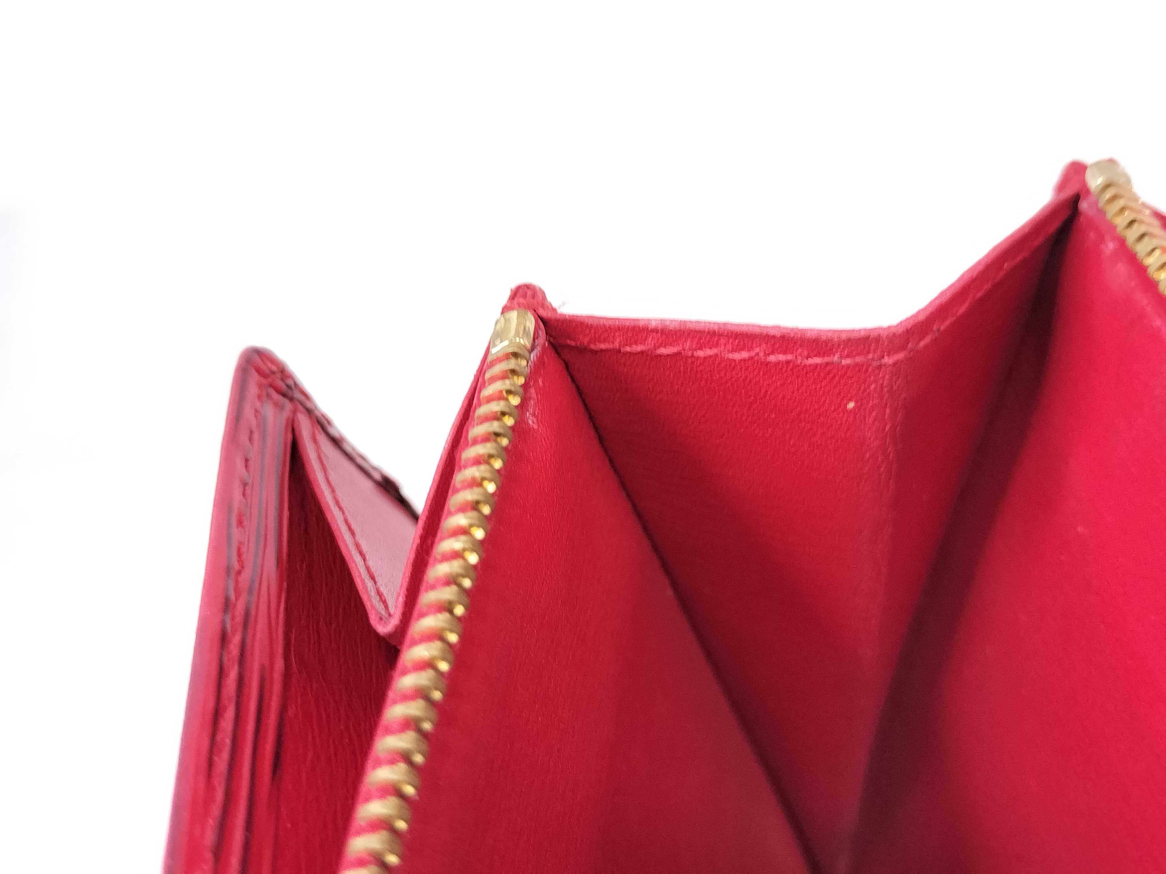 Epi Louis Vuitton Epi Portefeuille Sarah (Ruby) Wallet — view 9