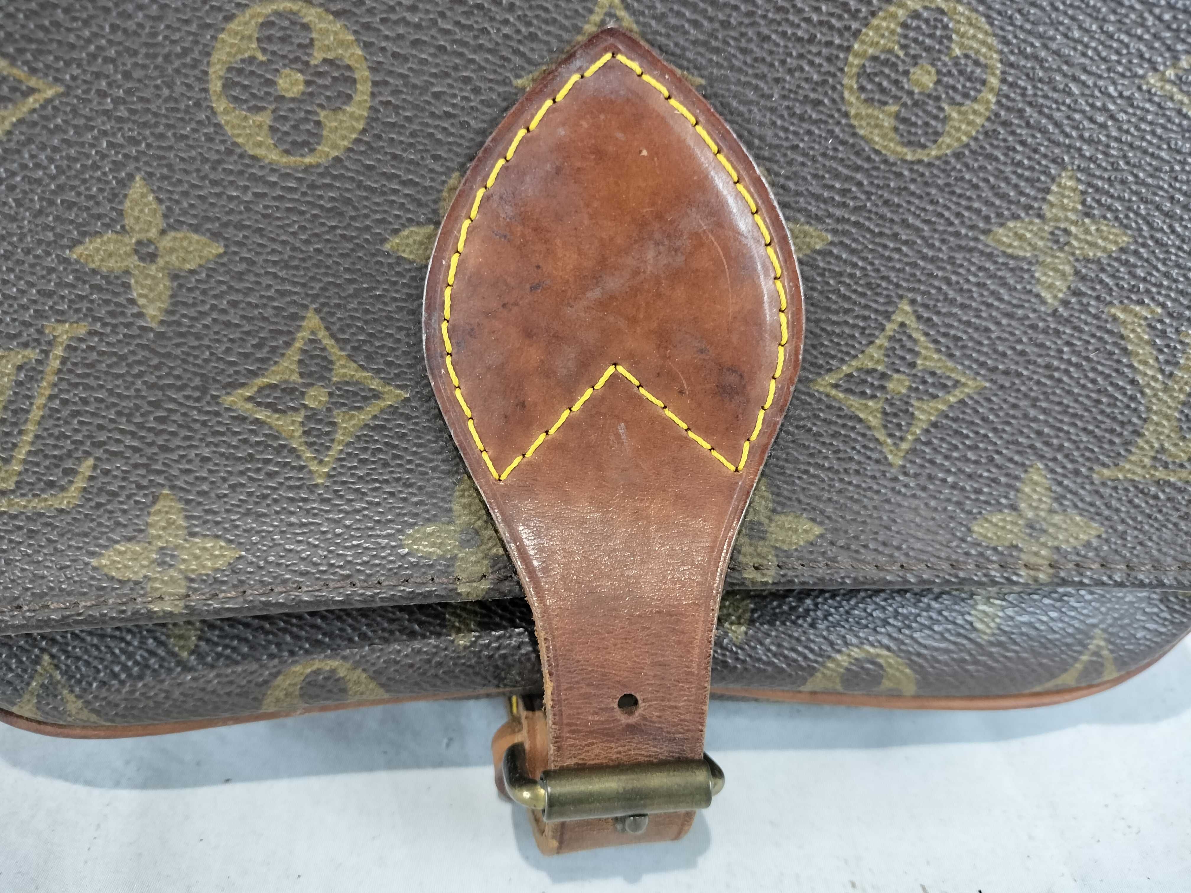 Monogram Cartouchiere MALLETIER Stamped Shoulder Bag — view 2