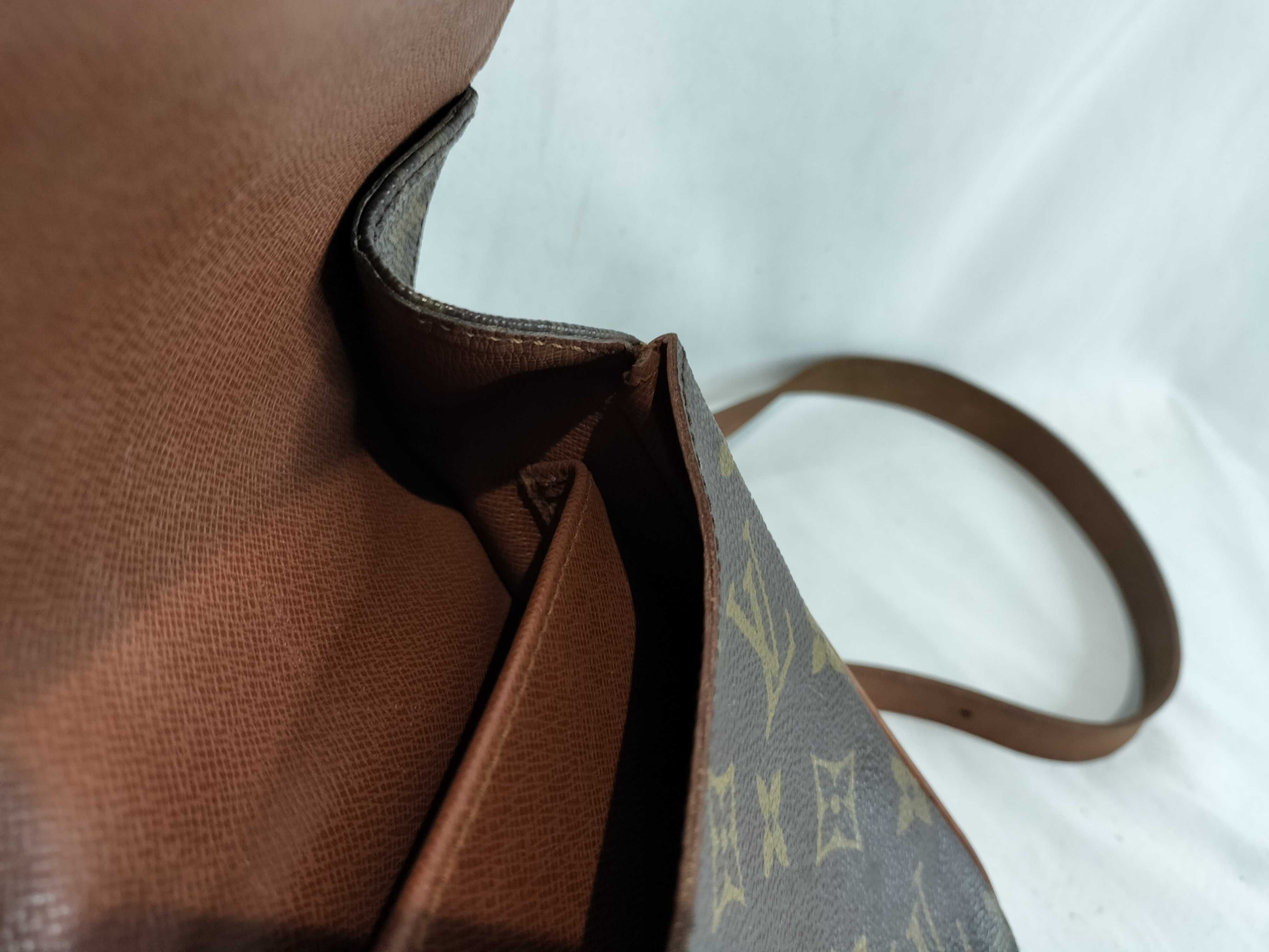 Monogram Cartouchiere MALLETIER Stamped Shoulder Bag — view 12