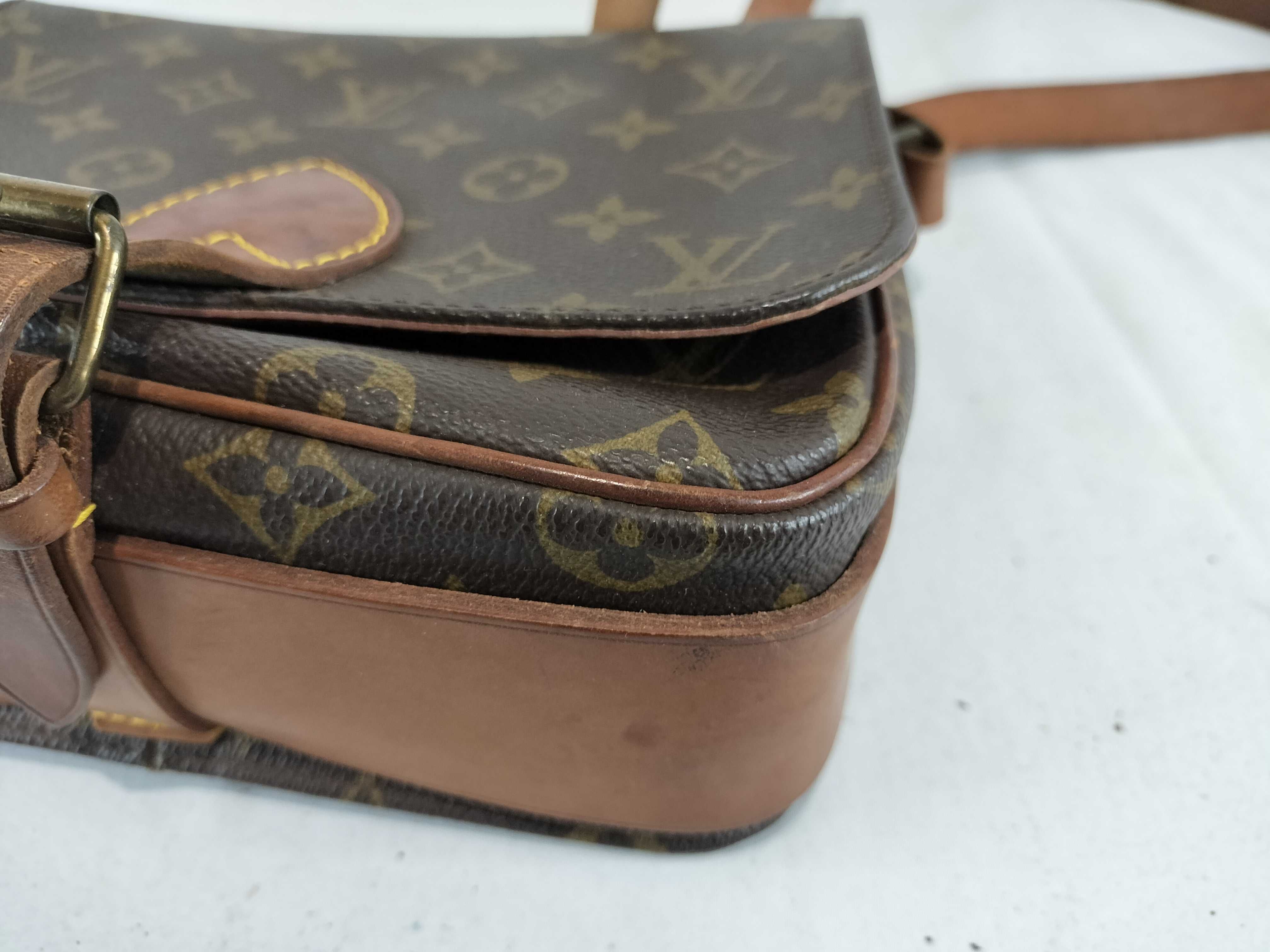 Monogram Cartouchiere MALLETIER Stamped Shoulder Bag — view 7