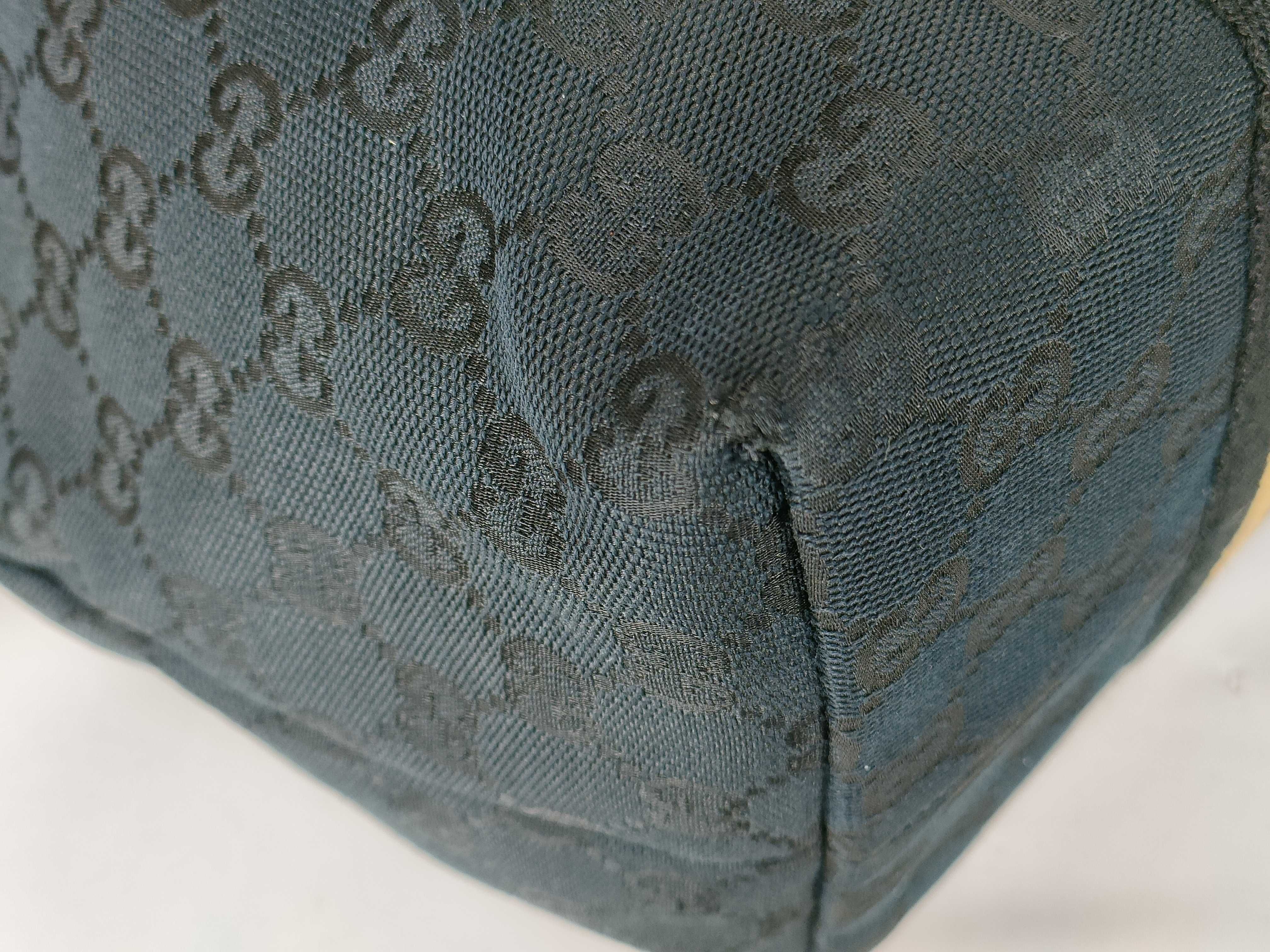 GG Canvas Tote Bag, Gucci Tote Bag, GG Canvas Sherry Line Shoulder Bag, Black Tote Bag — view 6
