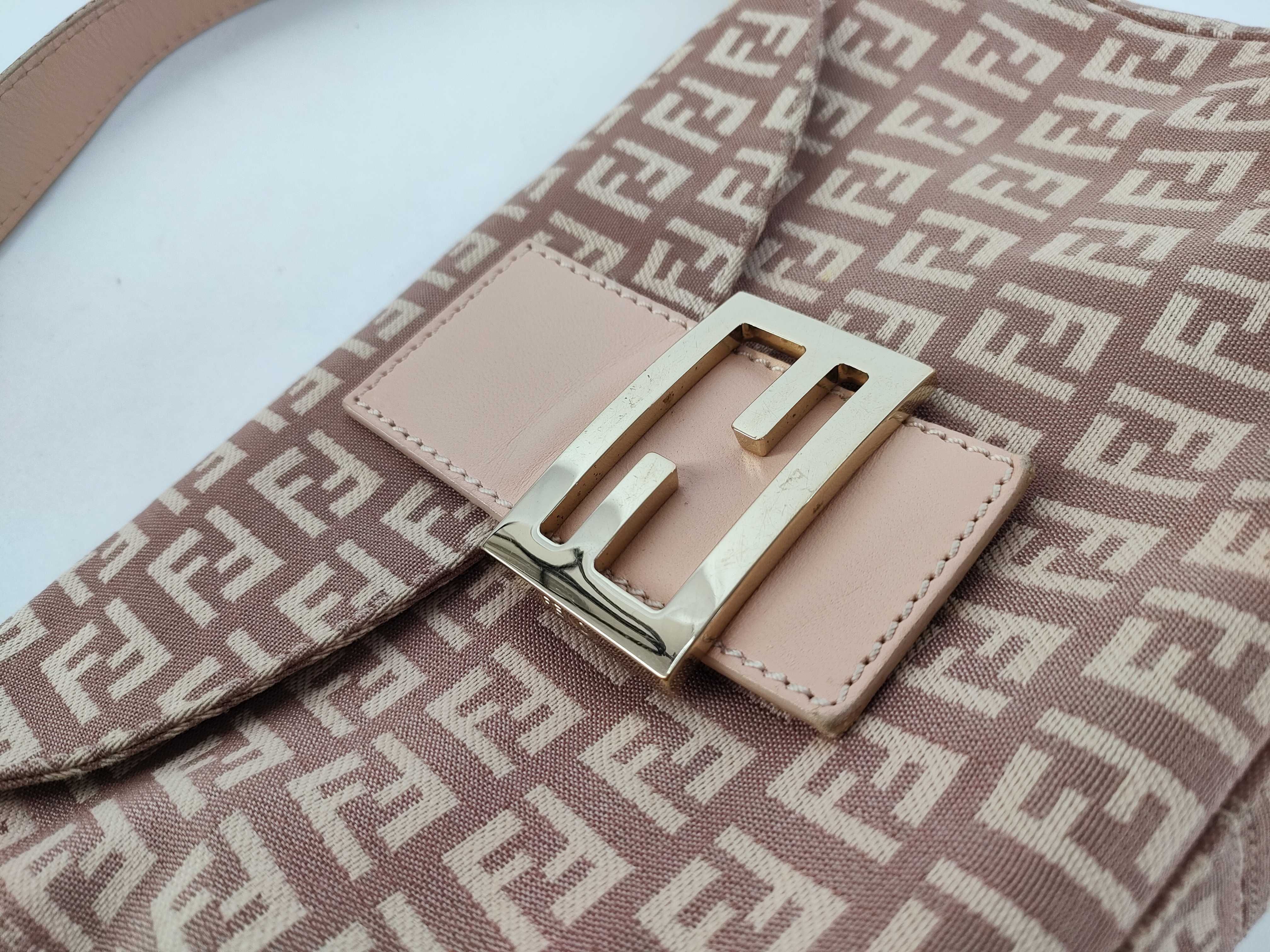 Mamma Fendi Zucchino Mamma Bucket Pink Shoulder Bag — view 8